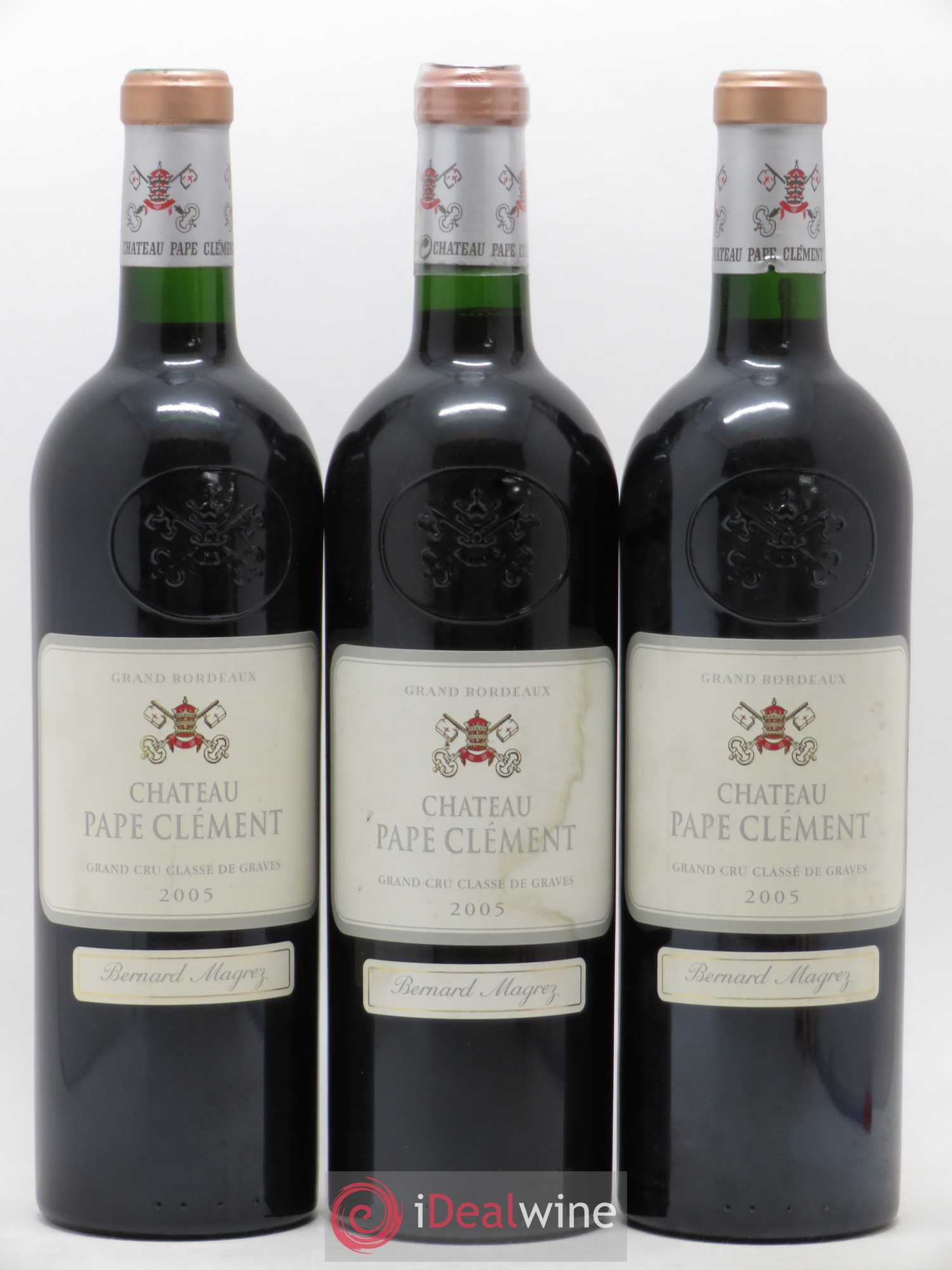 Château Pape Clément Cru Classé de Graves 2005 - Lot de 3 bouteilles - 0