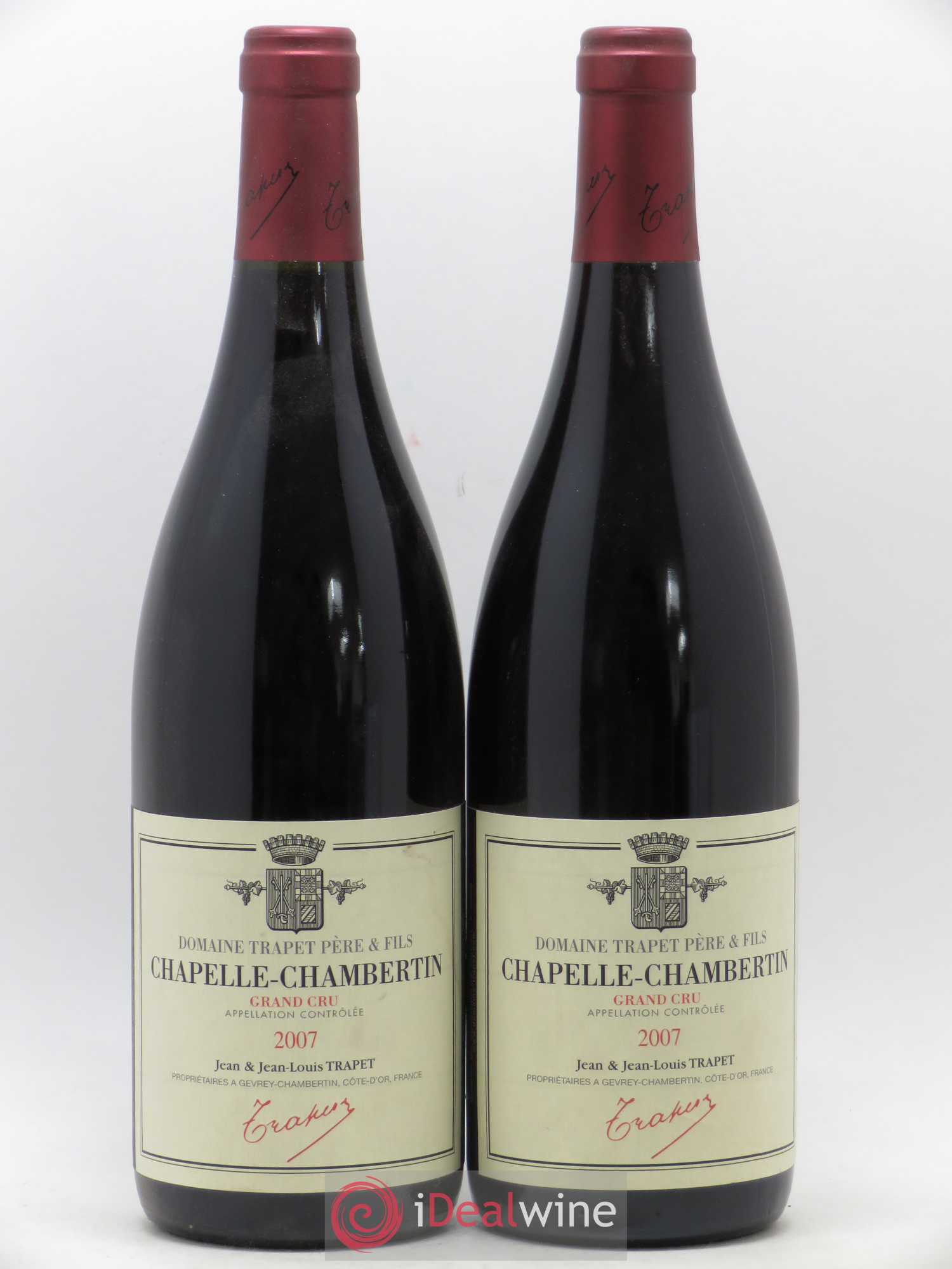 Chapelle-Chambertin Grand Cru Domaine Trapet 2007 - Lot de 2 bouteilles - 0
