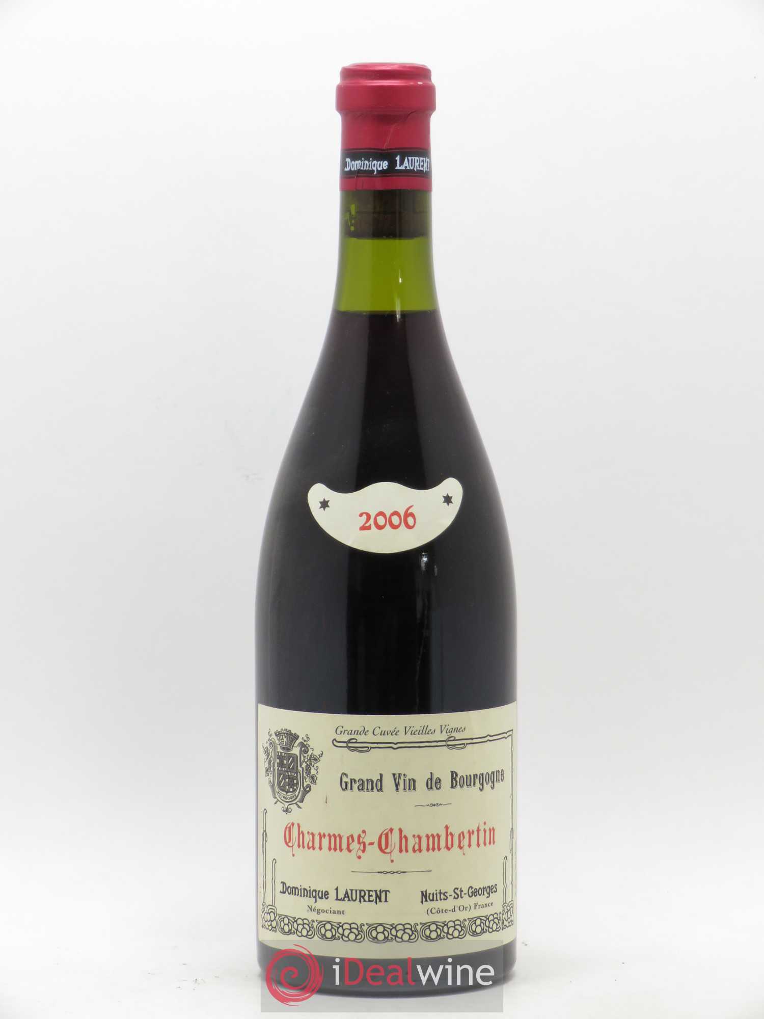 Charmes-Chambertin Grand Cru Vieilles Vignes Dominique Laurent 2006 - Lot de 1 bouteille - 0