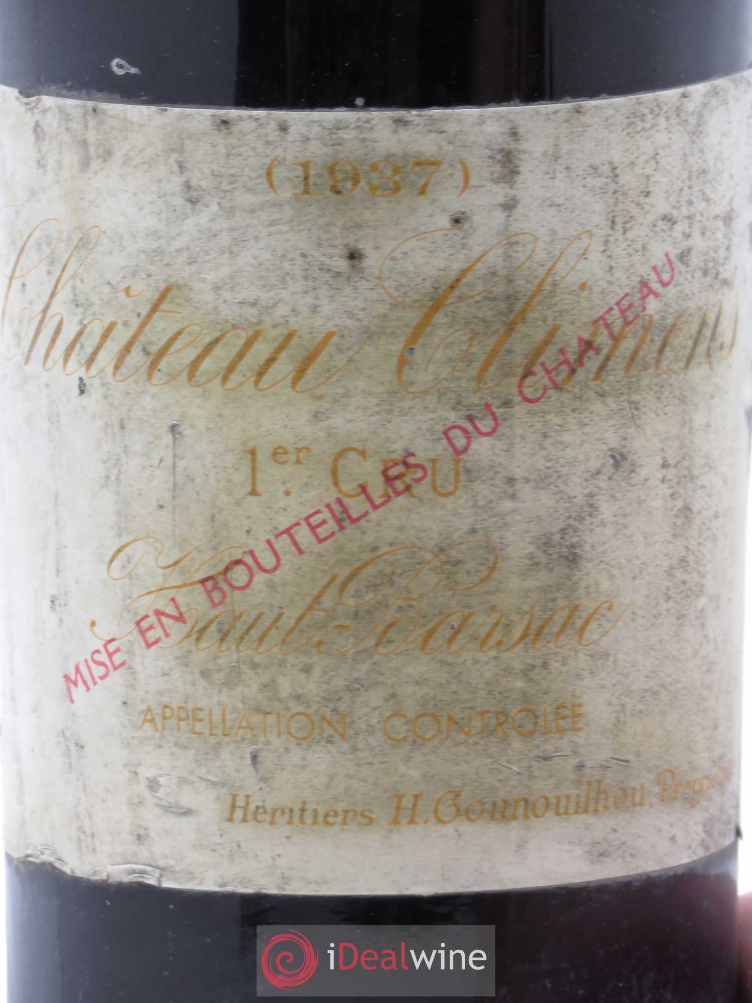Château Climens 1er Grand Cru Classé 1937 - Lotto di 1 bottiglia - 2