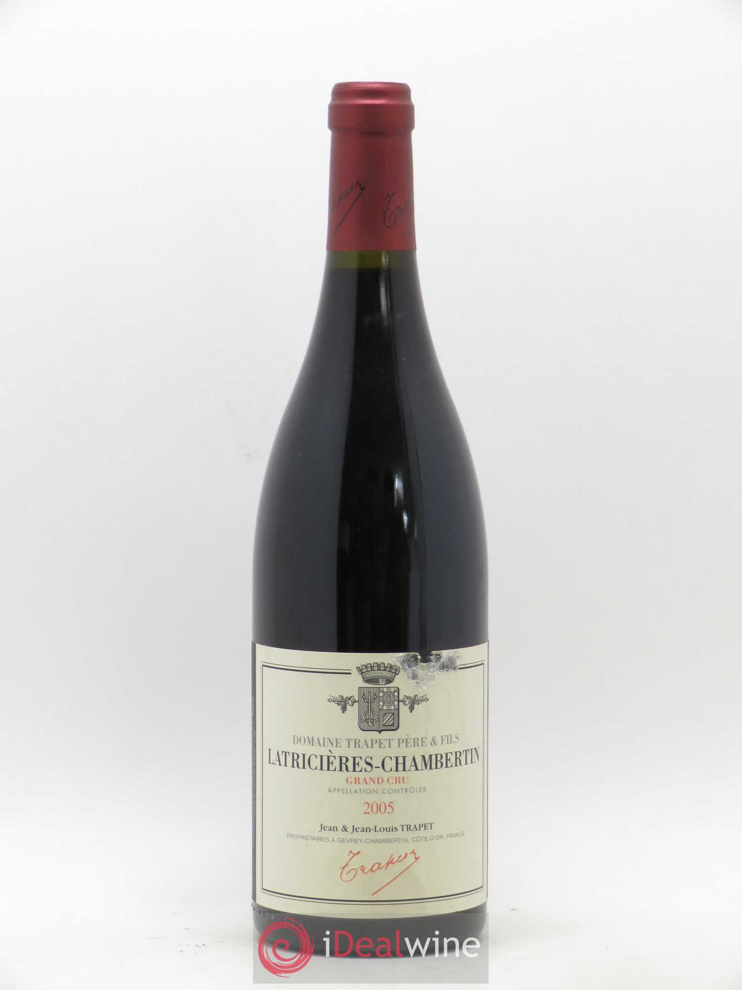 Latricières-Chambertin Grand Cru Domaine Trapet 2005 - Lot de 1 bouteille - 0