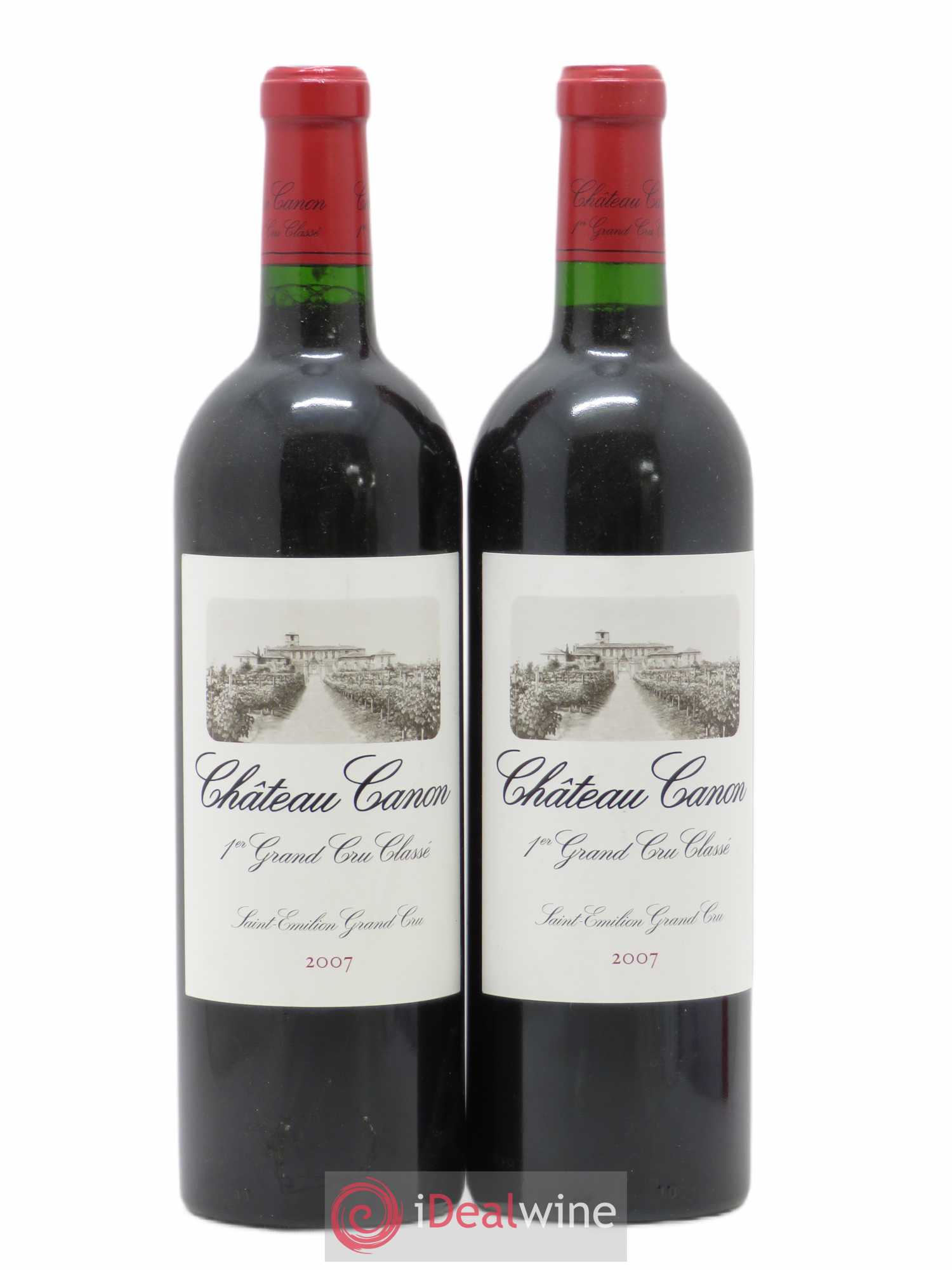 Château Canon 1er Grand Cru Classé B 2007 - Lot de 2 bouteilles - 0