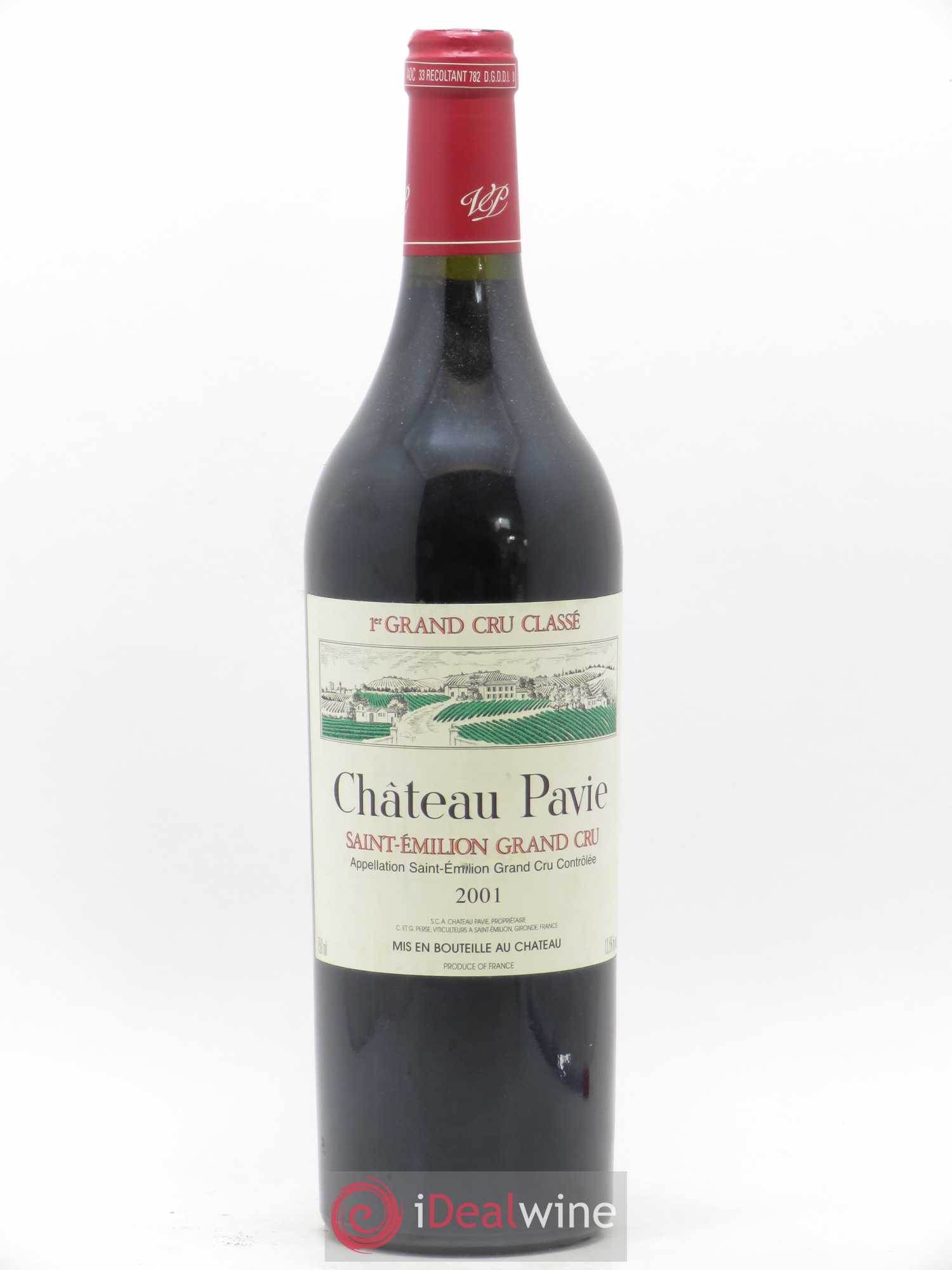 Château Pavie 1er Grand Cru Classé A 2001 - Lot de 1 bouteille - 0
