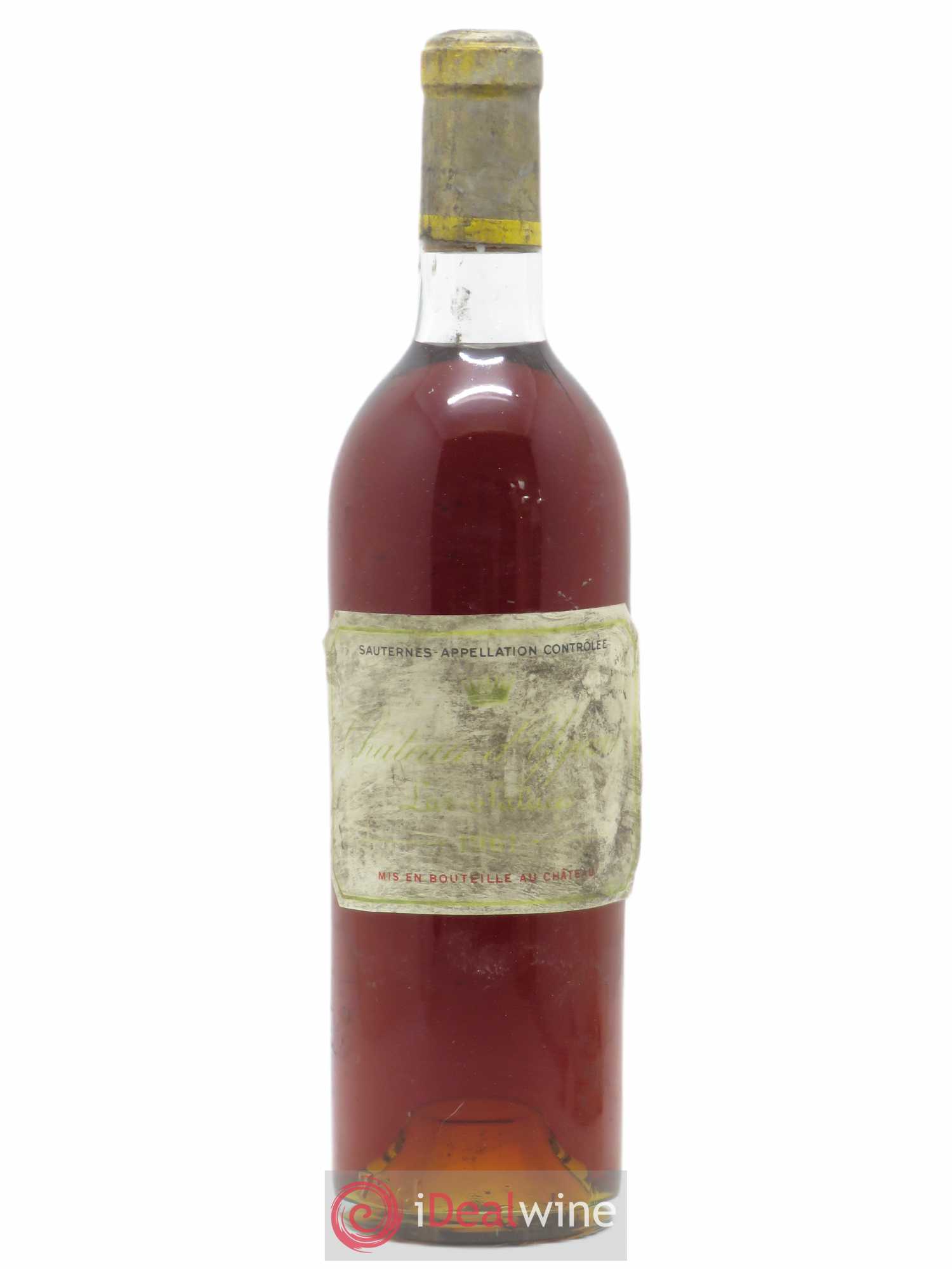 Château d' Yquem 1er Cru Classé Supérieur 1961 - Lotto di 1 bottiglia - 0