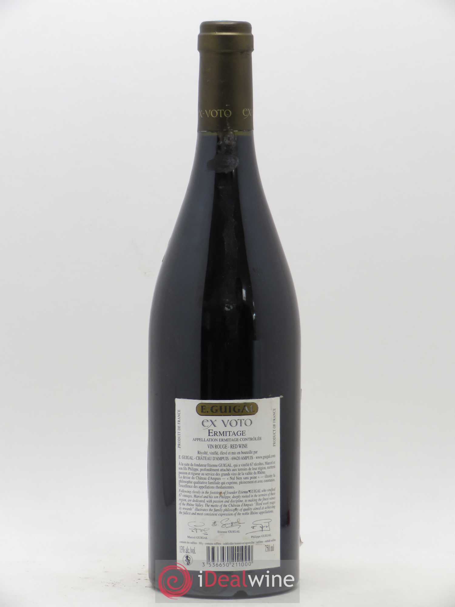 Ermitage Ex Voto Guigal 2007 - Lot de 1 bouteille - 1