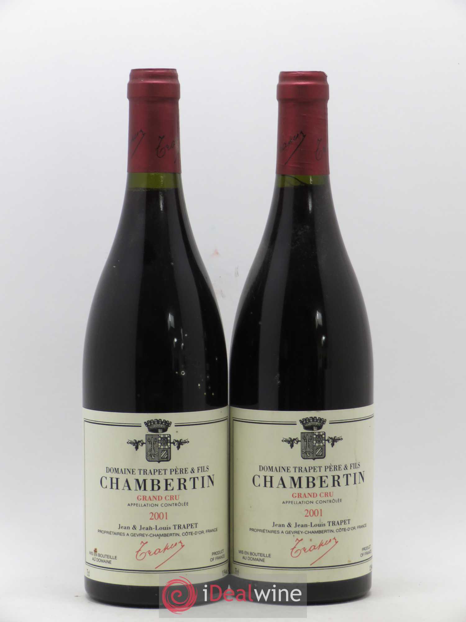 Chambertin Grand Cru Domaine Trapet 2001 - Lot de 2 bouteilles - 0