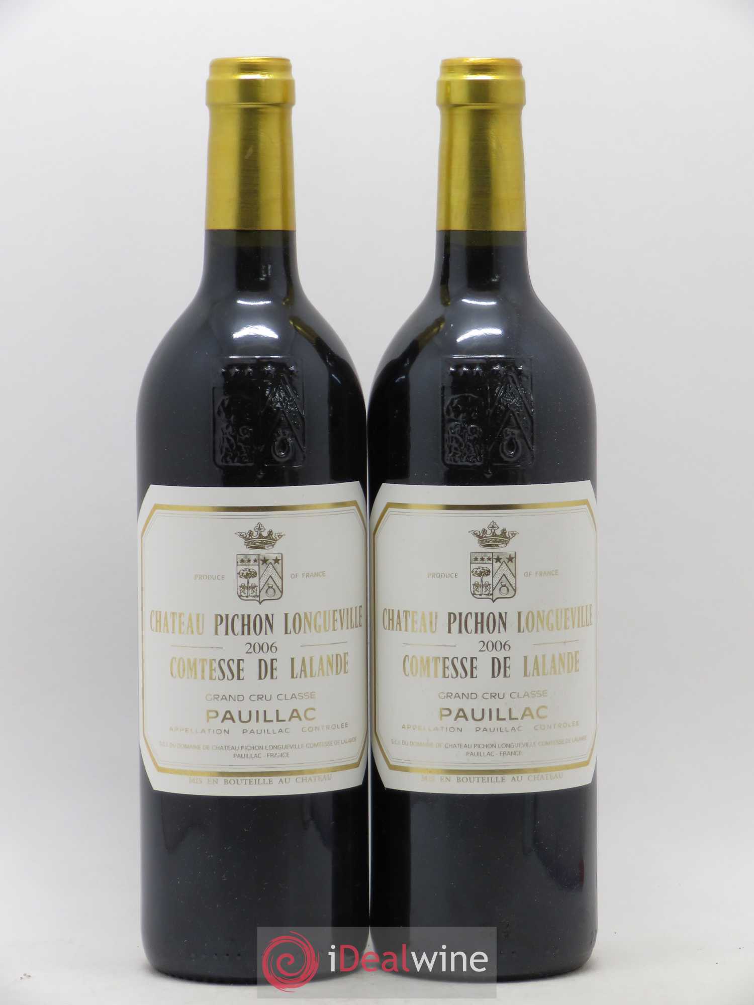 Château Pichon Longueville Comtesse de Lalande 2ème Grand Cru Classé 2006 - Lot de 2 bouteilles - 0