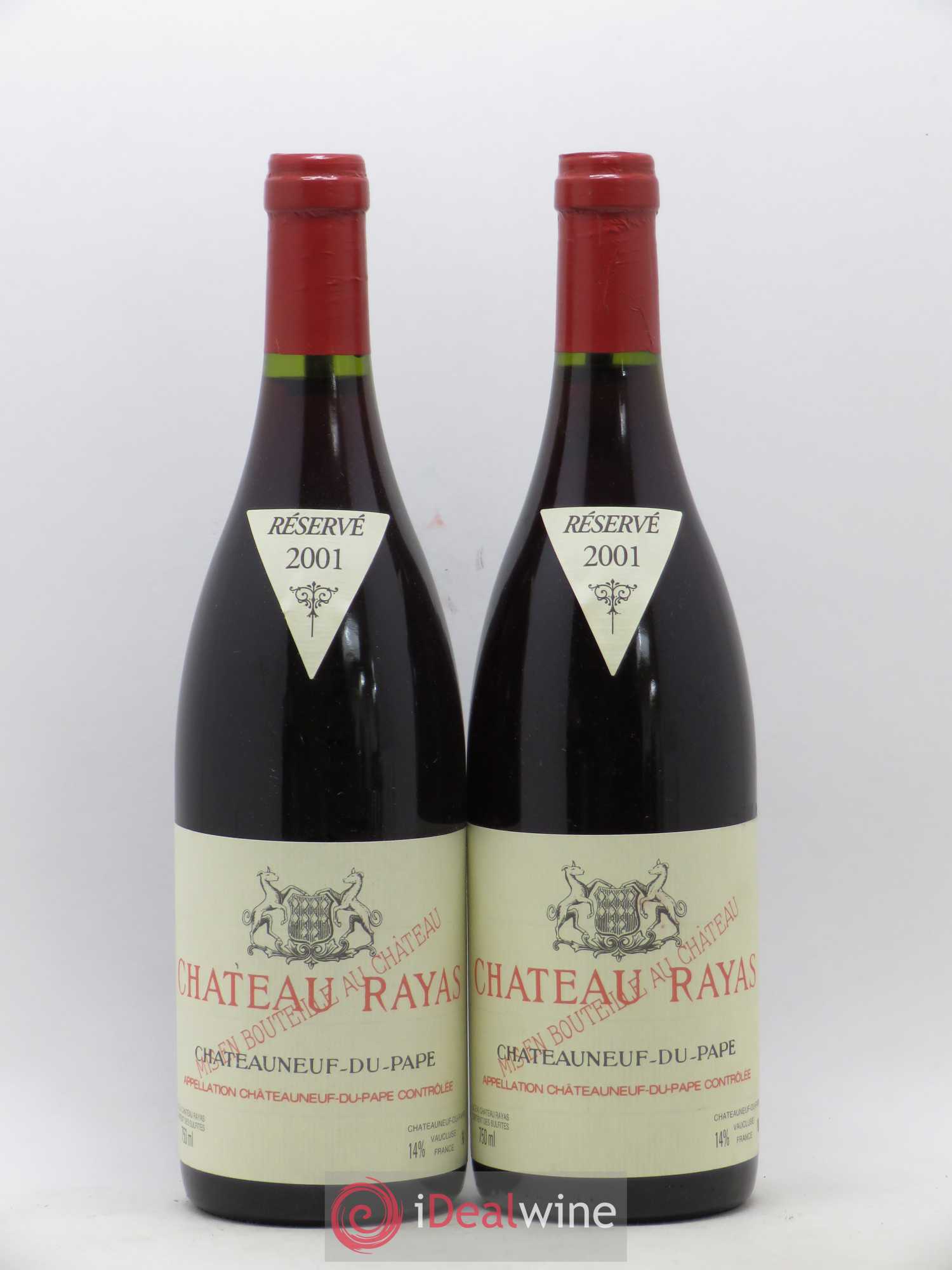 Châteauneuf-du-Pape Château Rayas Emmanuel Reynaud 2001 - Lot de 2 bouteilles - 0