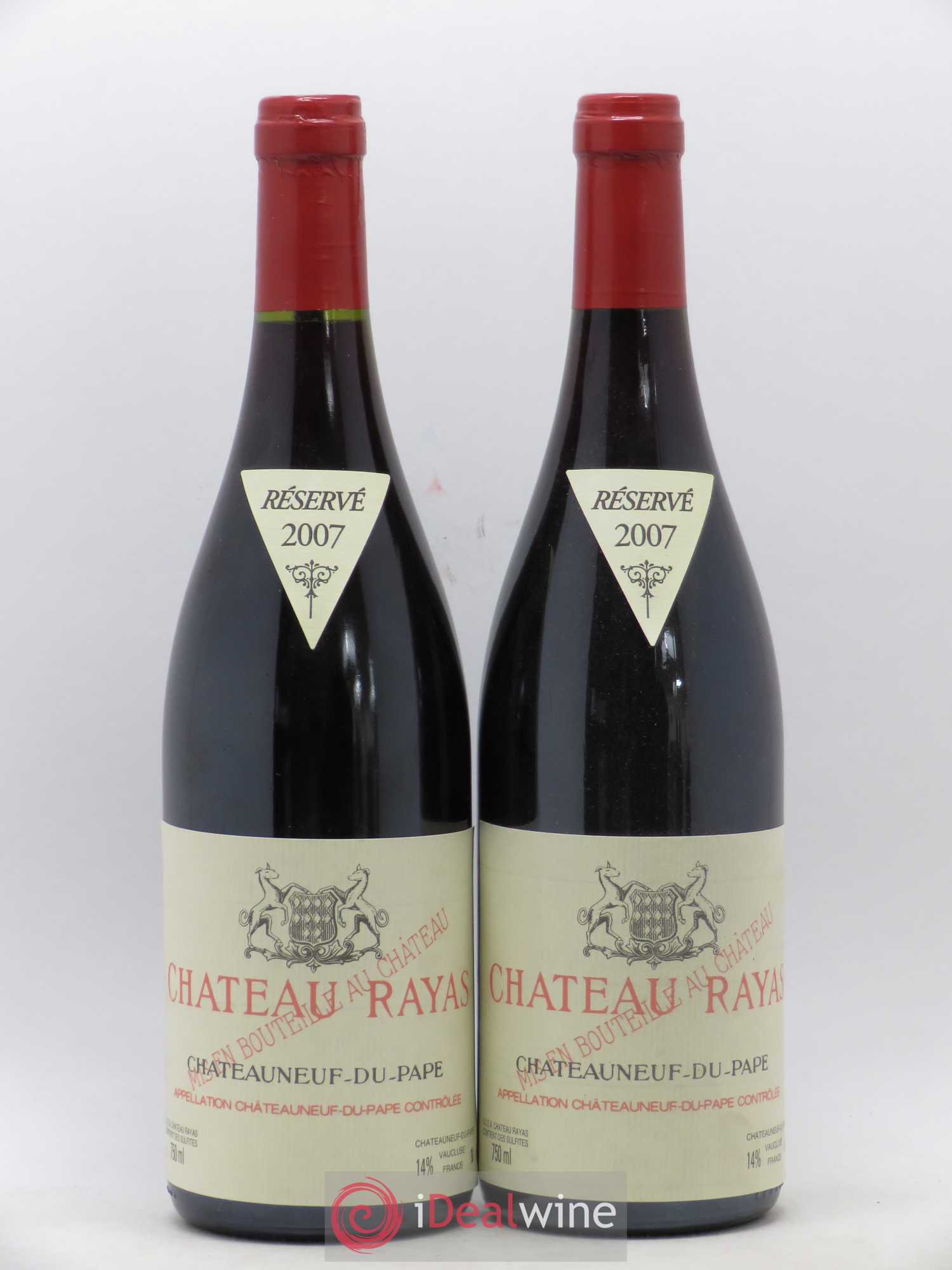 Châteauneuf-du-Pape Château Rayas Emmanuel Reynaud 2007 - Lot de 2 bouteilles - 0