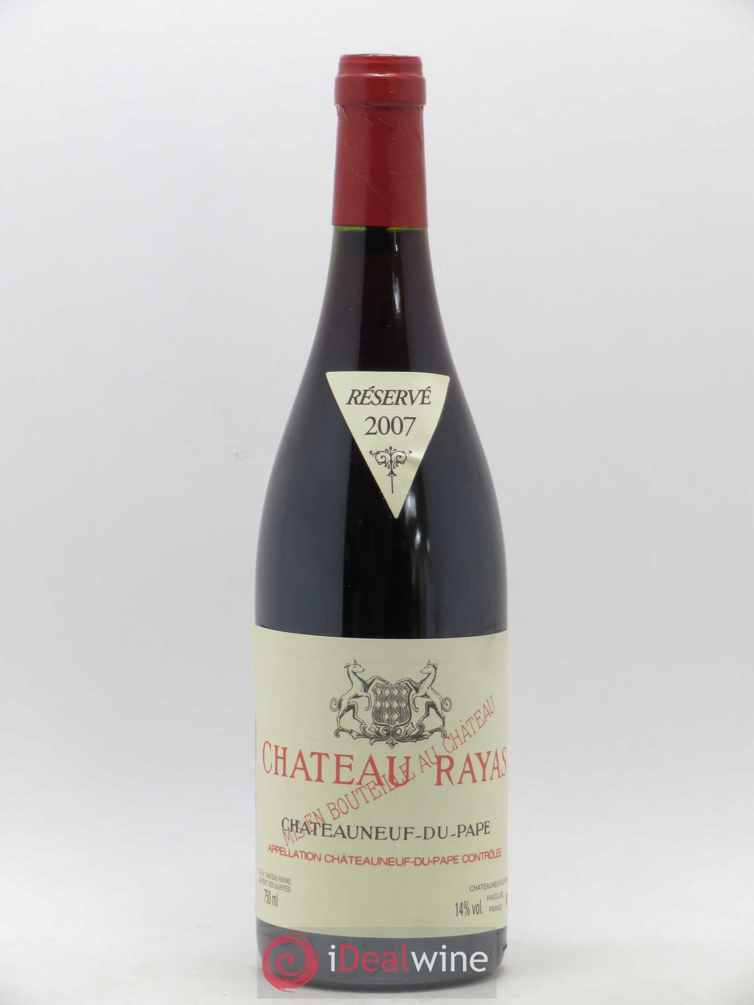 Châteauneuf-du-Pape Château Rayas Emmanuel Reynaud 2007 - Lot de 1 bouteille - 0