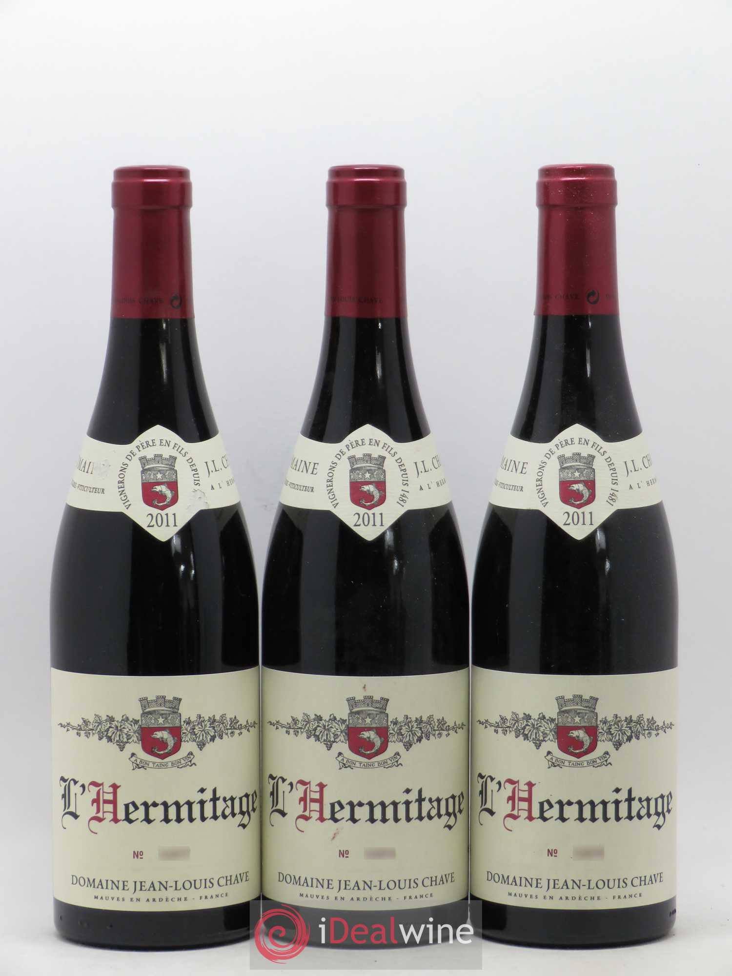 Hermitage Jean-Louis Chave 2011 - Lot de 3 bouteilles - 0