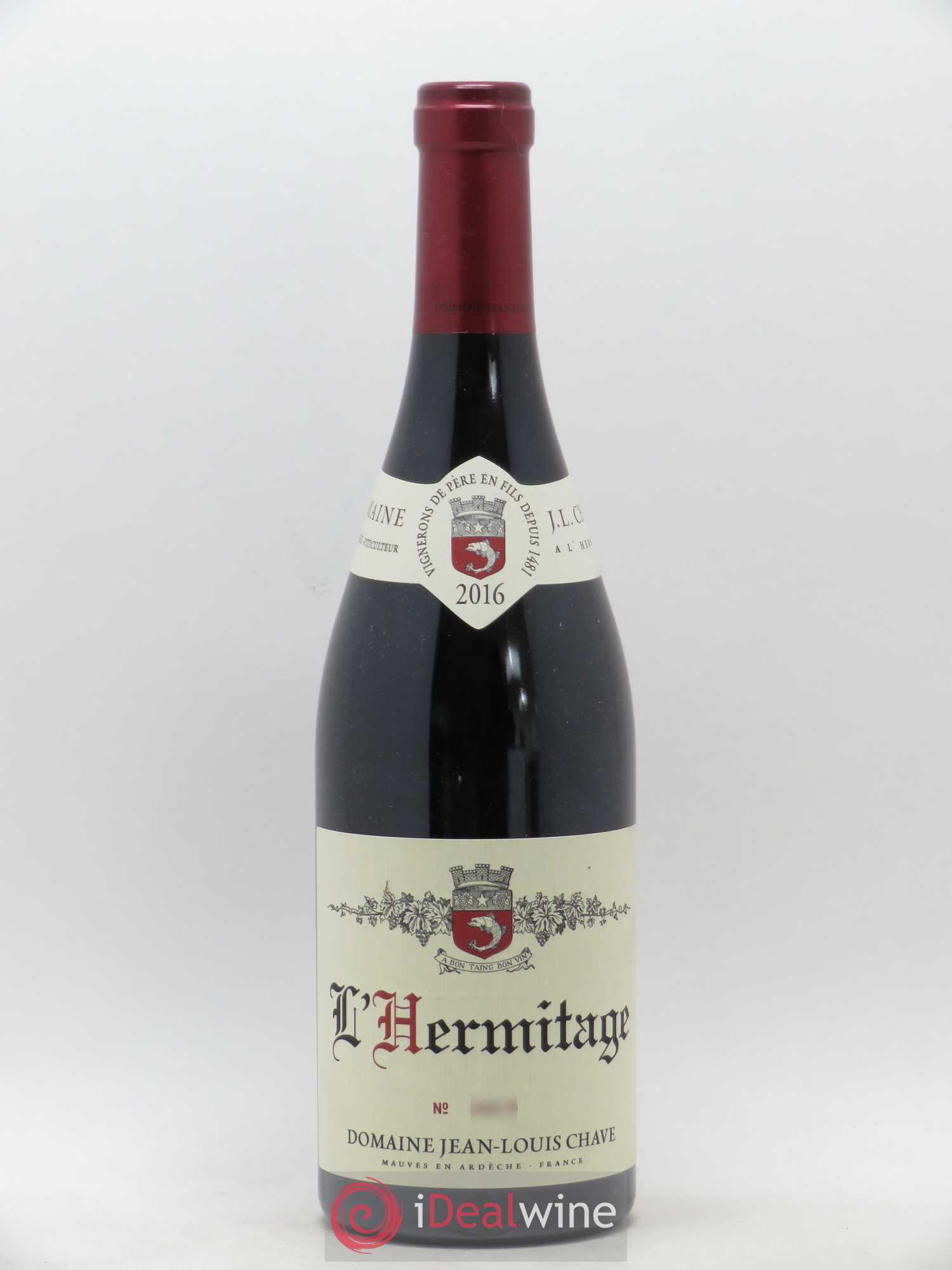 Hermitage Jean-Louis Chave 2016 - Lot de 1 bouteille - 0