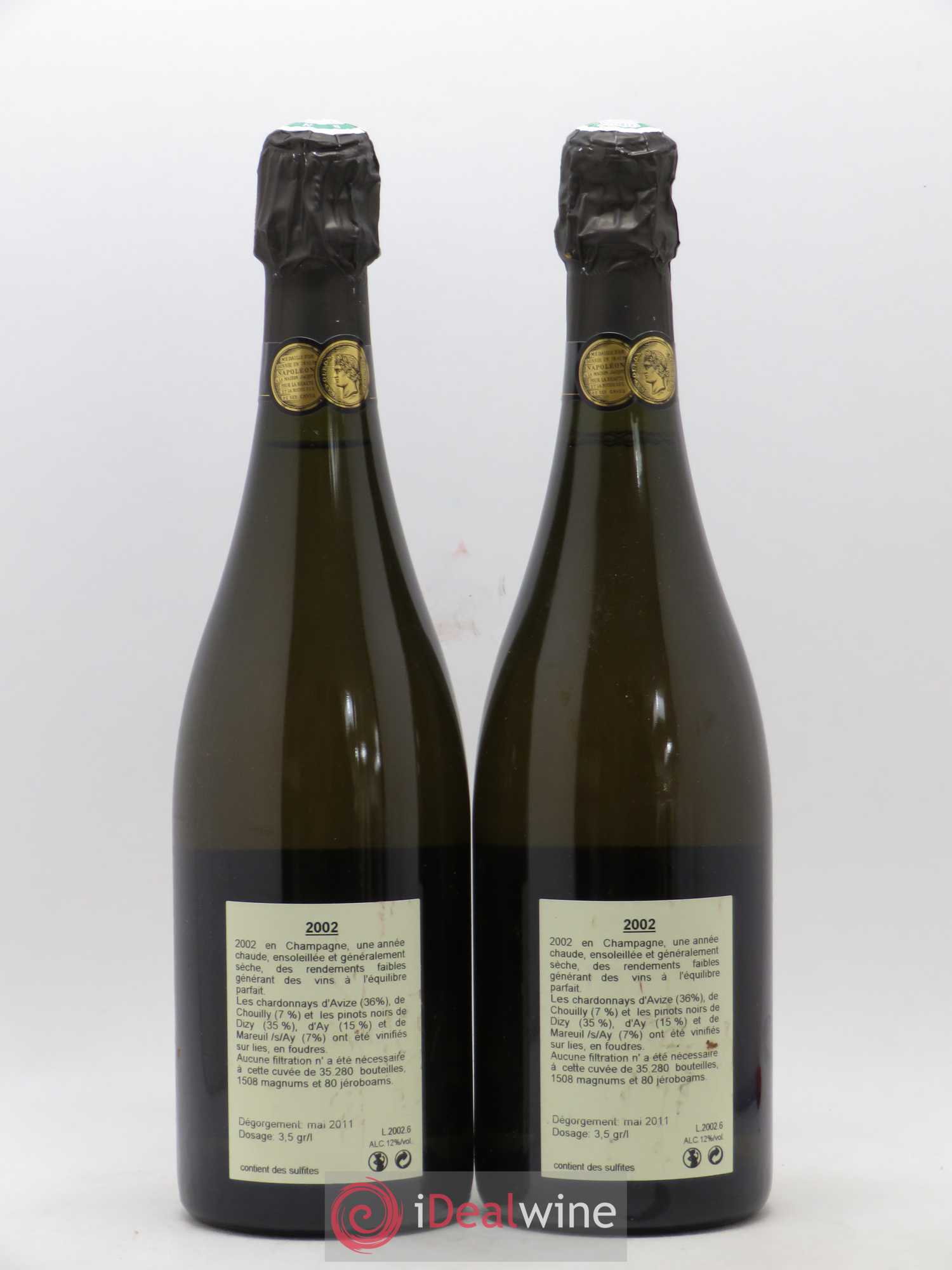 Millésimé Jacquesson 2002 - Lot de 2 bouteilles - 1