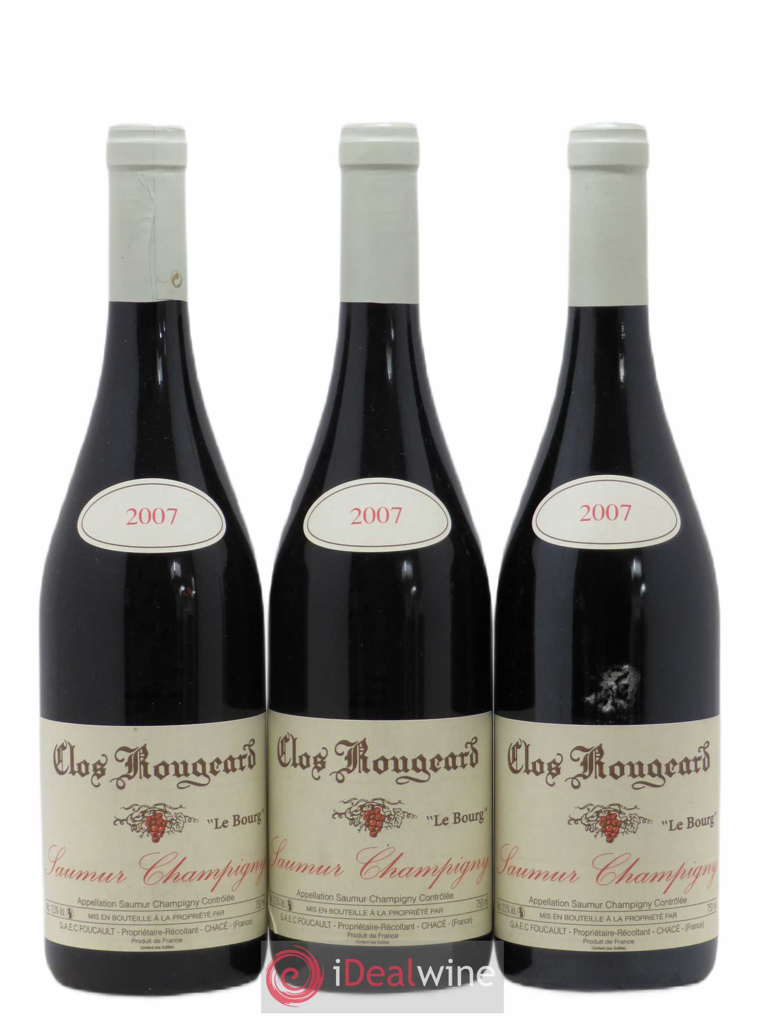 Saumur-Champigny Le Bourg Clos Rougeard 2007 - Lot de 3 bouteilles - 0