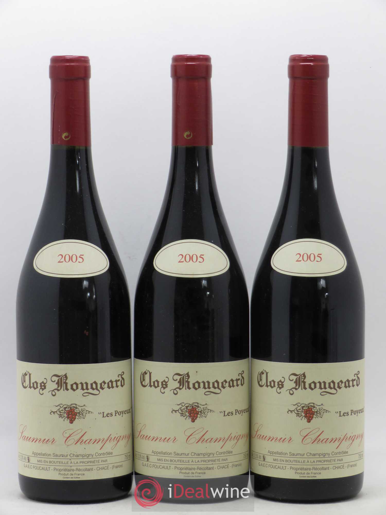 Saumur-Champigny Les Poyeux Clos Rougeard 2005 - Lot de 3 bouteilles - 0