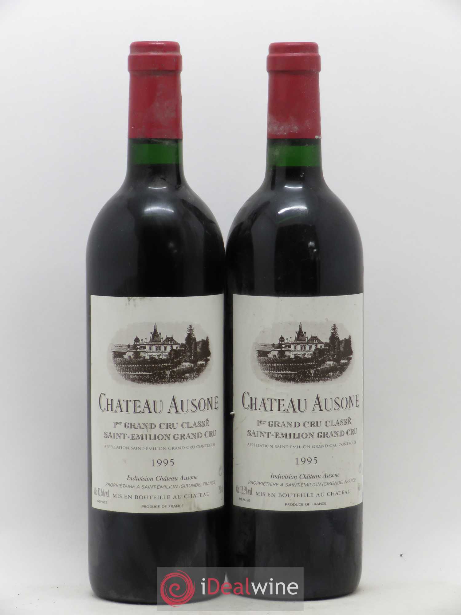 Château Ausone 1er Grand Cru Classé A 1995 - Lot de 2 bouteilles - 0