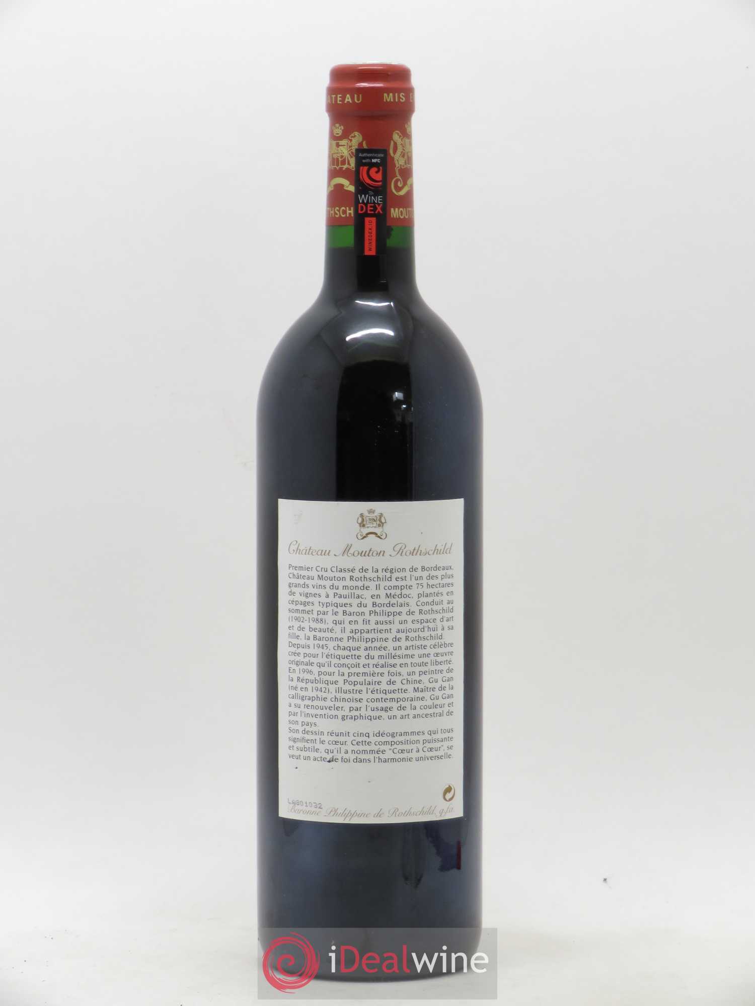 Château Mouton Rothschild 1er Grand Cru Classé 1996 - Lot de 1 bouteille - 1