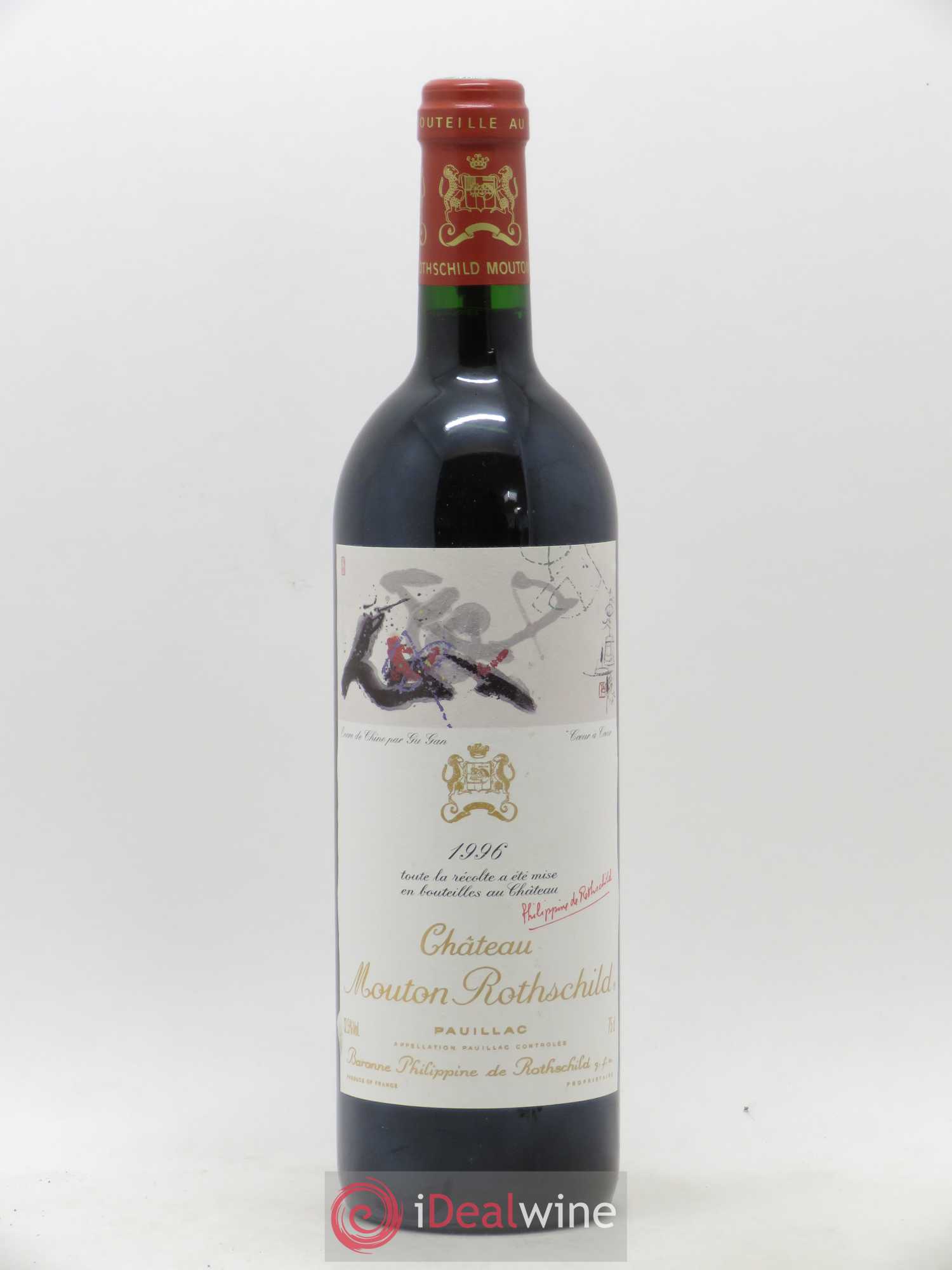 Château Mouton Rothschild 1er Grand Cru Classé 1996 - Lot de 1 bouteille - 0