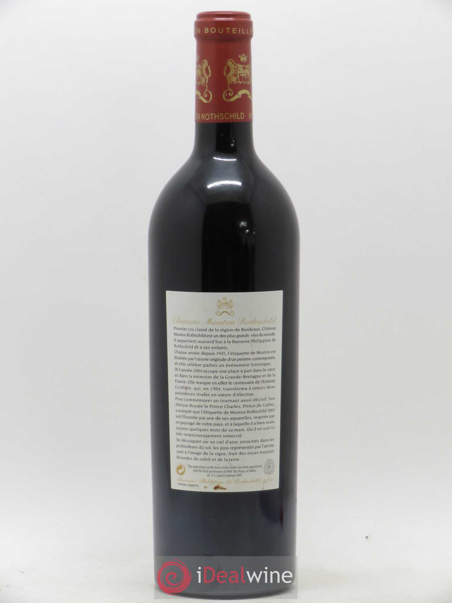 Château Mouton Rothschild 1er Grand Cru Classé 2004 - Lot de 1 bouteille - 1