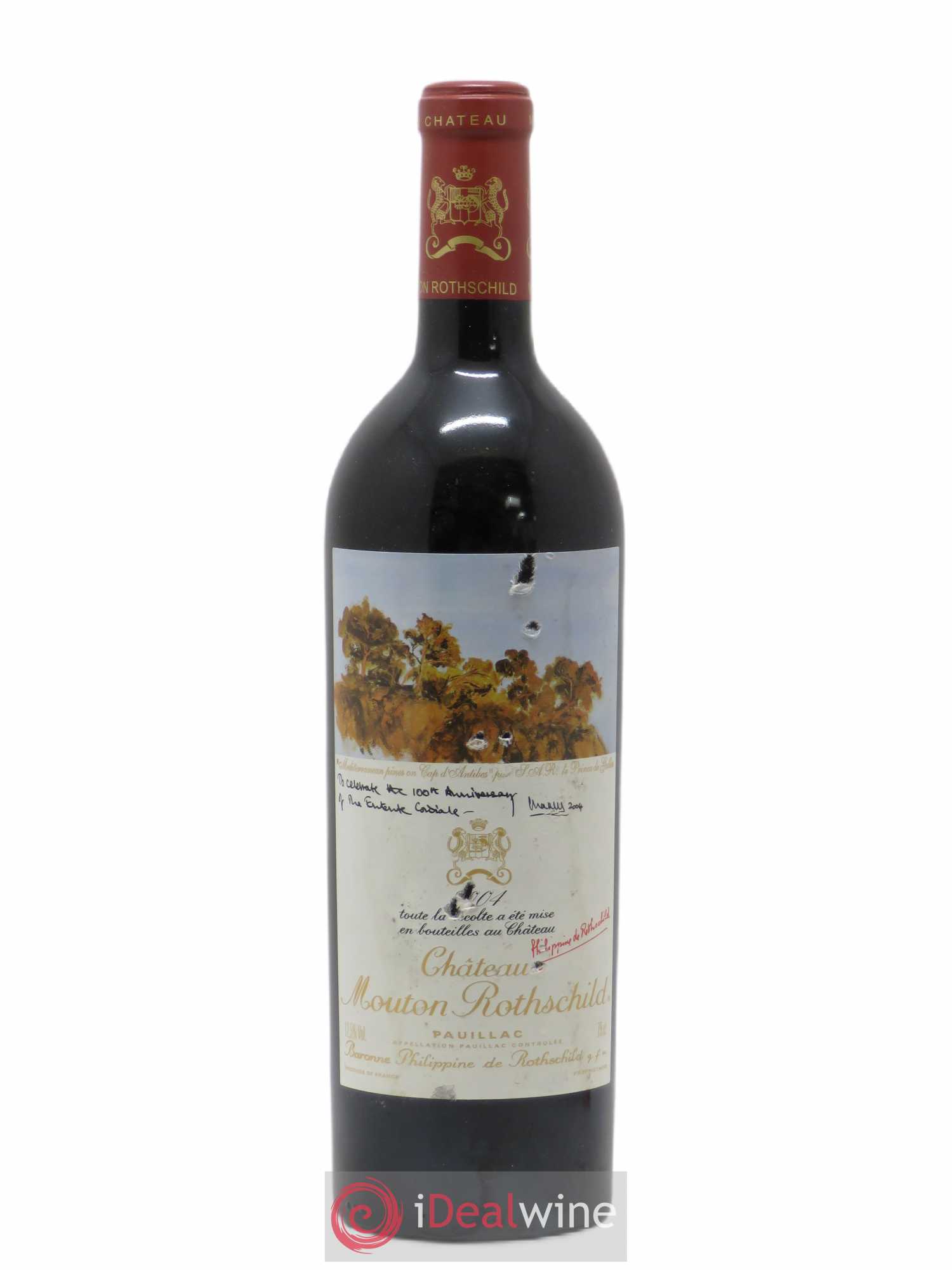 Château Mouton Rothschild 1er Grand Cru Classé 2004 - Lot de 1 bouteille - 0