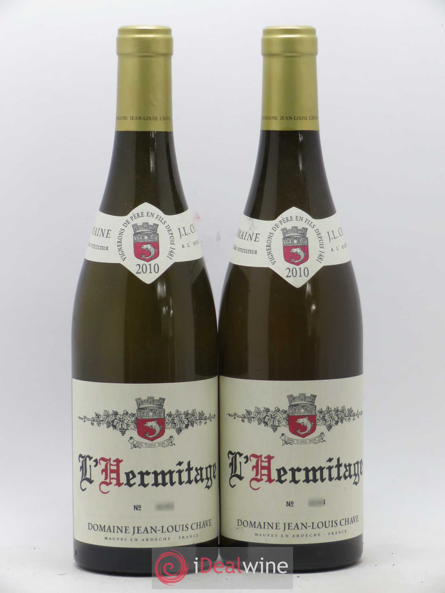 Hermitage Jean-Louis Chave 2010 - Lot de 2 bouteilles - 0