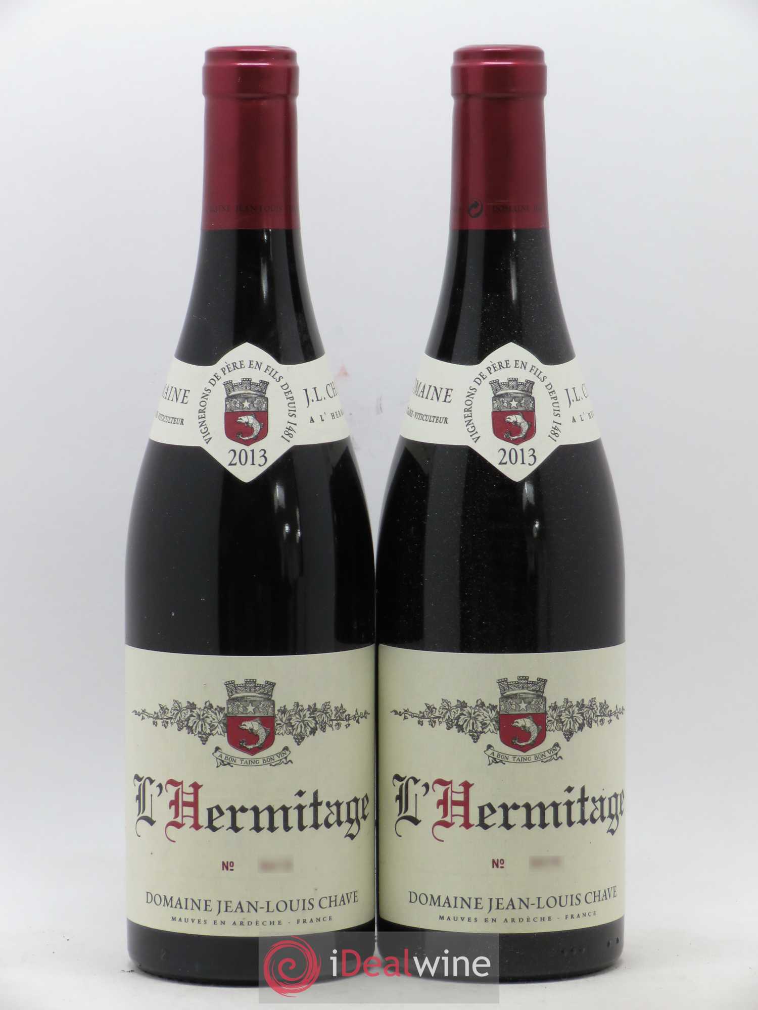 Hermitage Jean-Louis Chave 2013 - Lot de 2 bouteilles - 0