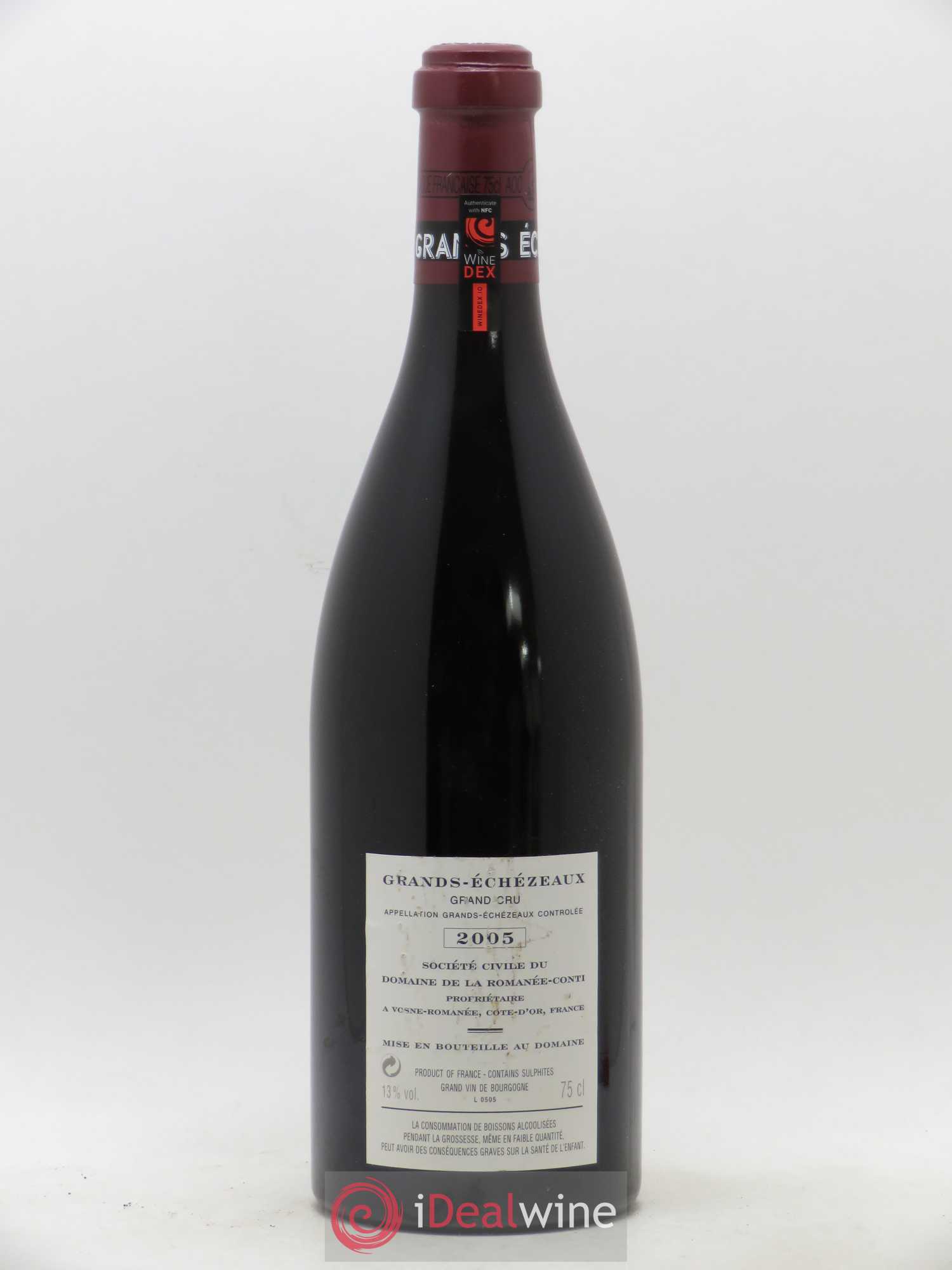 Grands-Echezeaux Grand Cru Domaine de la Romanée-Conti 2005 - Lot de 1 bouteille - 1