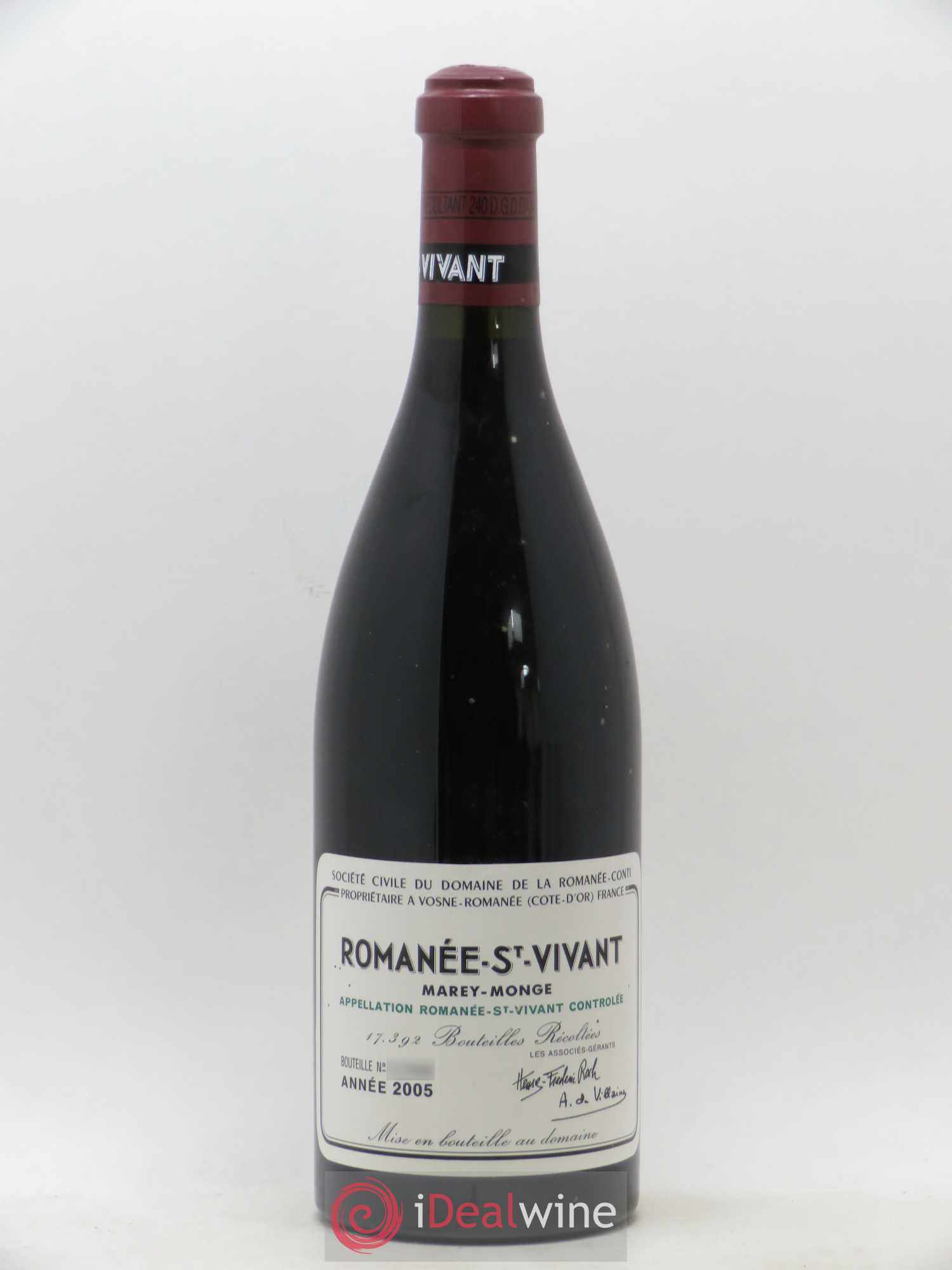 Romanée-Saint-Vivant Grand Cru Domaine de la Romanée-Conti 2005 - Lot de 1 bouteille - 0