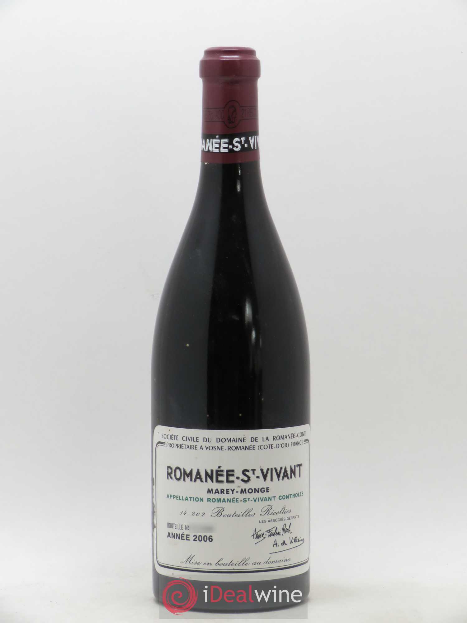 Romanée-Saint-Vivant Grand Cru Domaine de la Romanée-Conti 2006 - Lot de 1 bouteille - 0