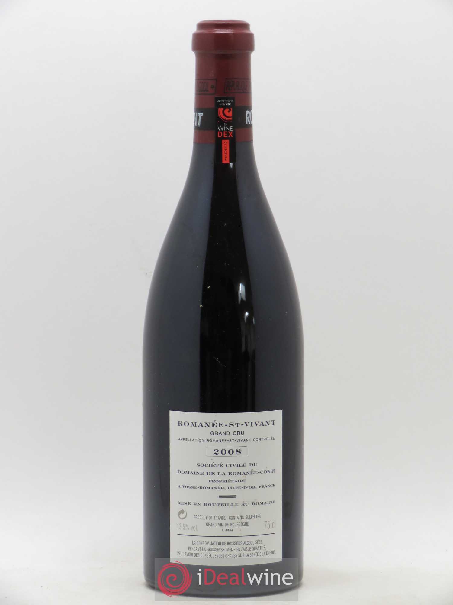 Romanée-Saint-Vivant Grand Cru Domaine de la Romanée-Conti 2008 - Lot de 1 bouteille - 1