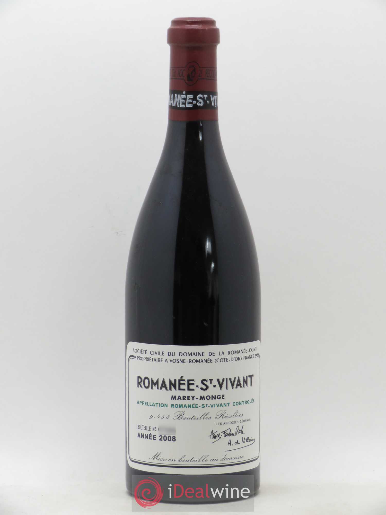 Romanée-Saint-Vivant Grand Cru Domaine de la Romanée-Conti 2008 - Lot de 1 bouteille - 0