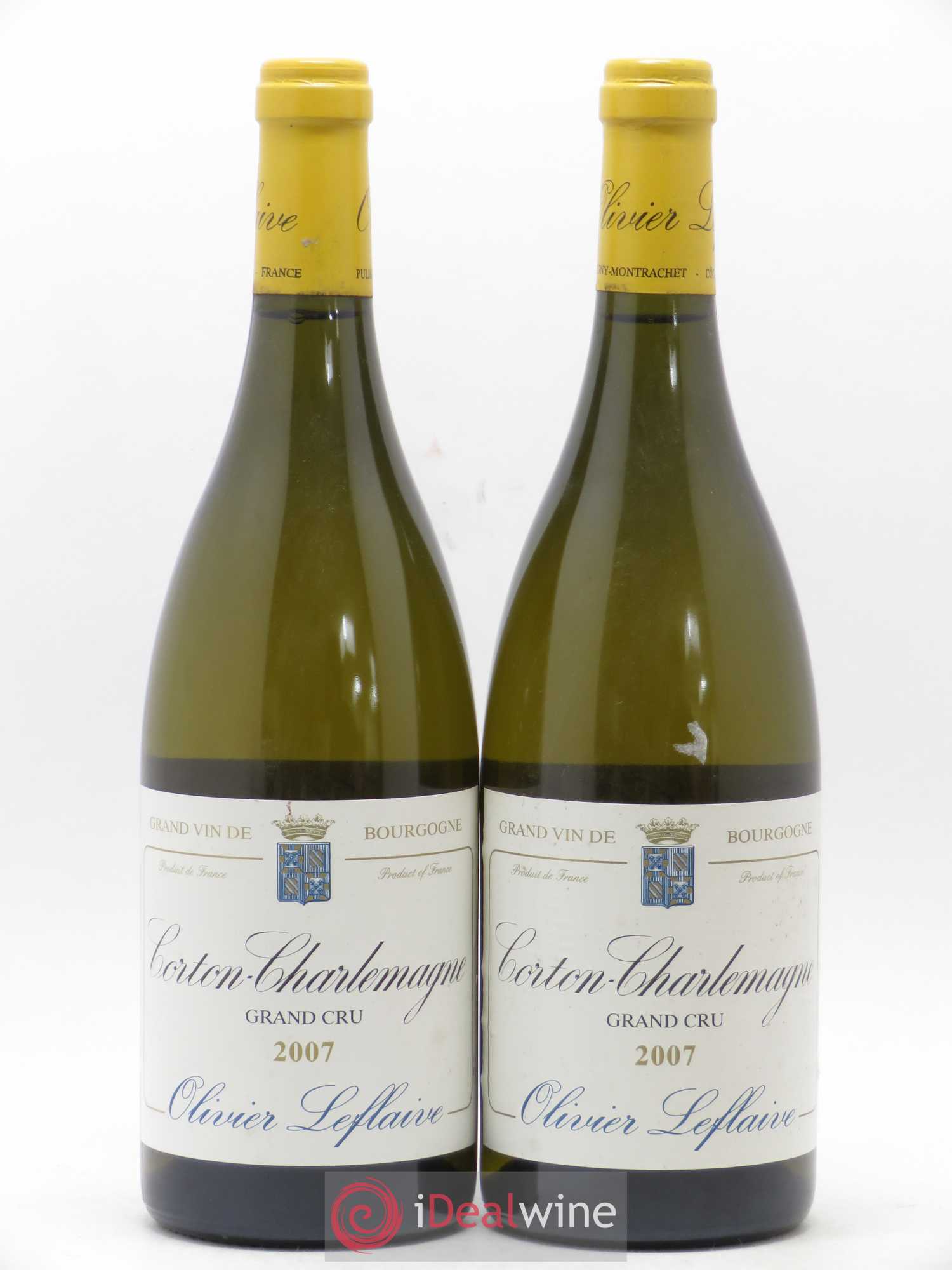 Corton-Charlemagne Grand Cru Olivier Leflaive 2007 - Lot de 2 bouteilles - 0
