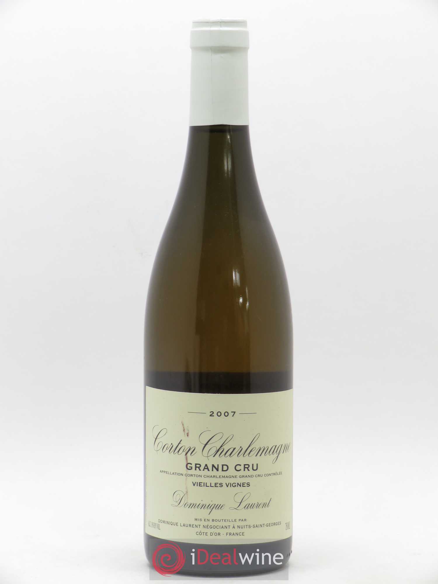 Corton-Charlemagne Grand Cru Vieilles vignes Dominique Laurent 2007 - Lot de 1 bouteille - 0