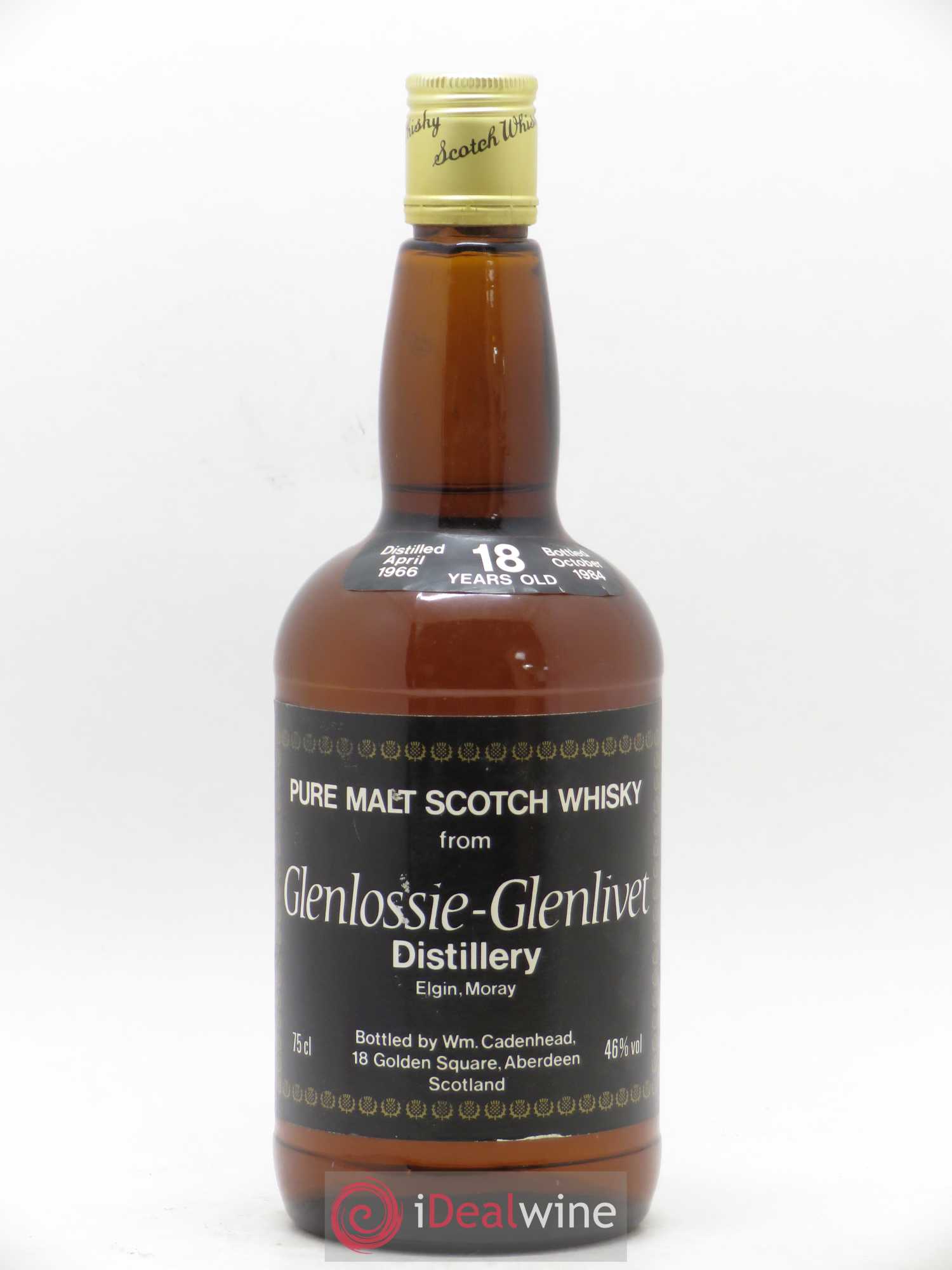 Whisky Cadenhead Dumpy Glengossie-Glenlivet 18 years 1966 - Posten von 1 Flasche - 0