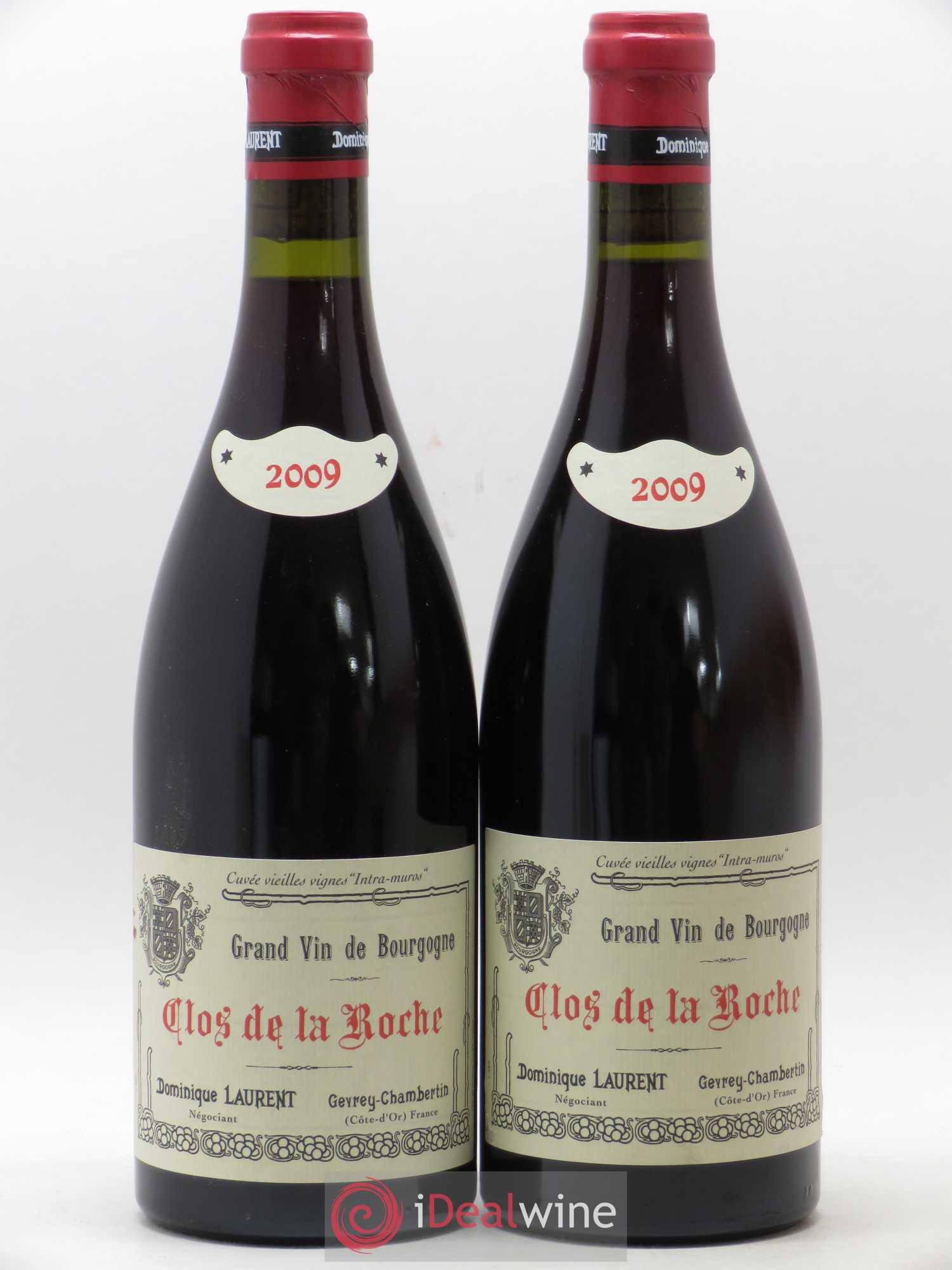 Clos de la Roche Grand Cru Dominique Laurent cuvée vieilles vignes intra-muros 2009 - Posten von 2 Flaschen - 0