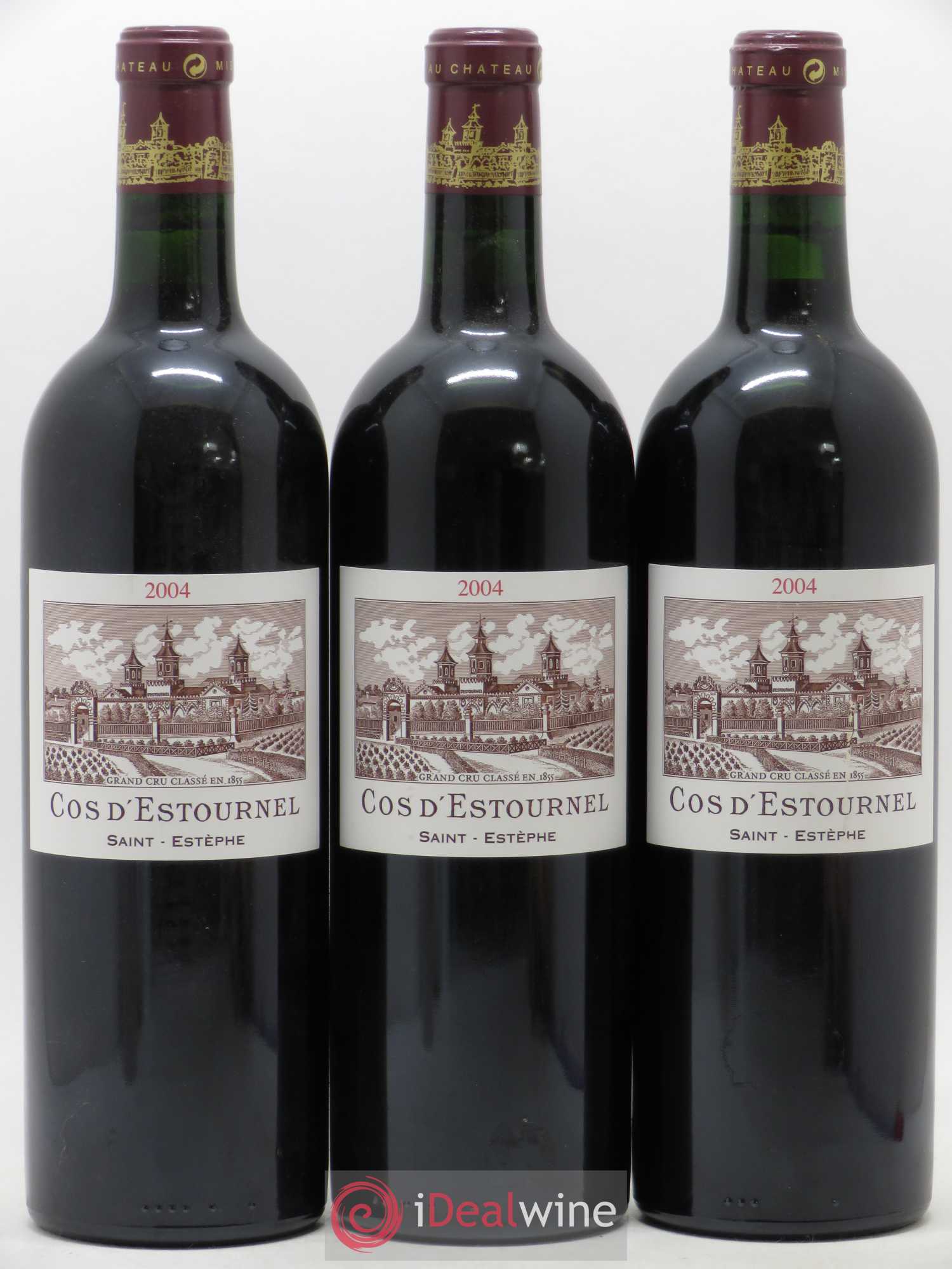 Cos d'Estournel 2ème Grand Cru Classé 2004 - Lot de 3 bouteilles - 0