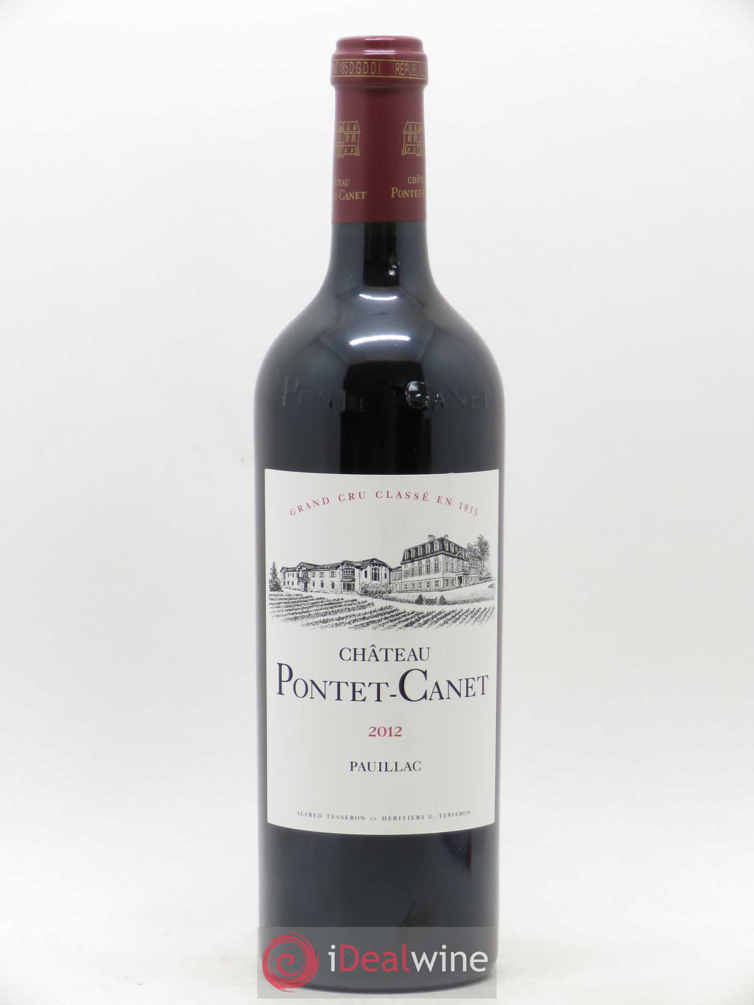 Château Pontet Canet 5ème Grand Cru Classé 2012 - Lot de 1 bouteille - 0