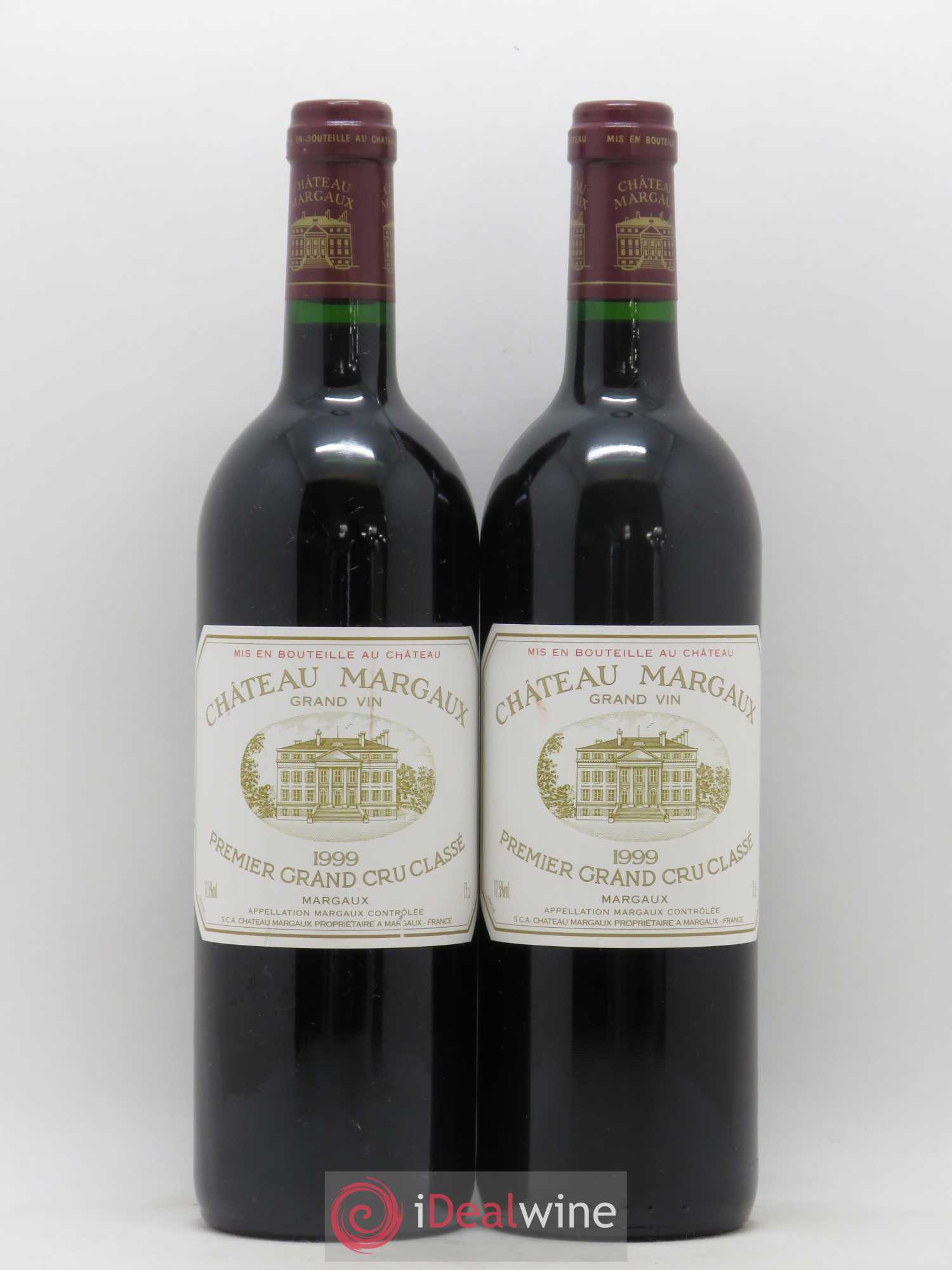 Château Margaux 1er Grand Cru Classé 1999 - Lot de 2 bouteilles - 0