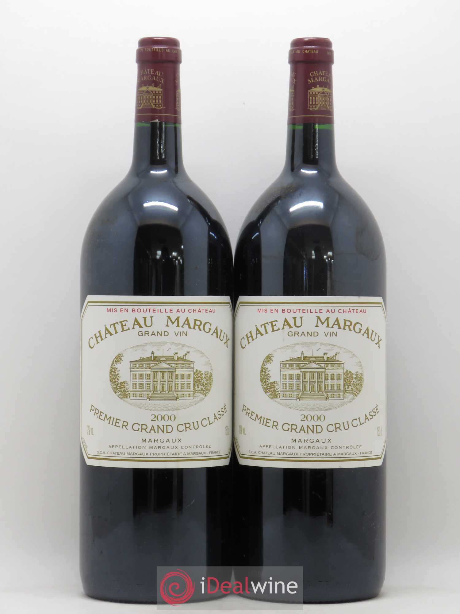 Château Margaux 1er Grand Cru Classé 2000 - Lot de 2 magnums - 0