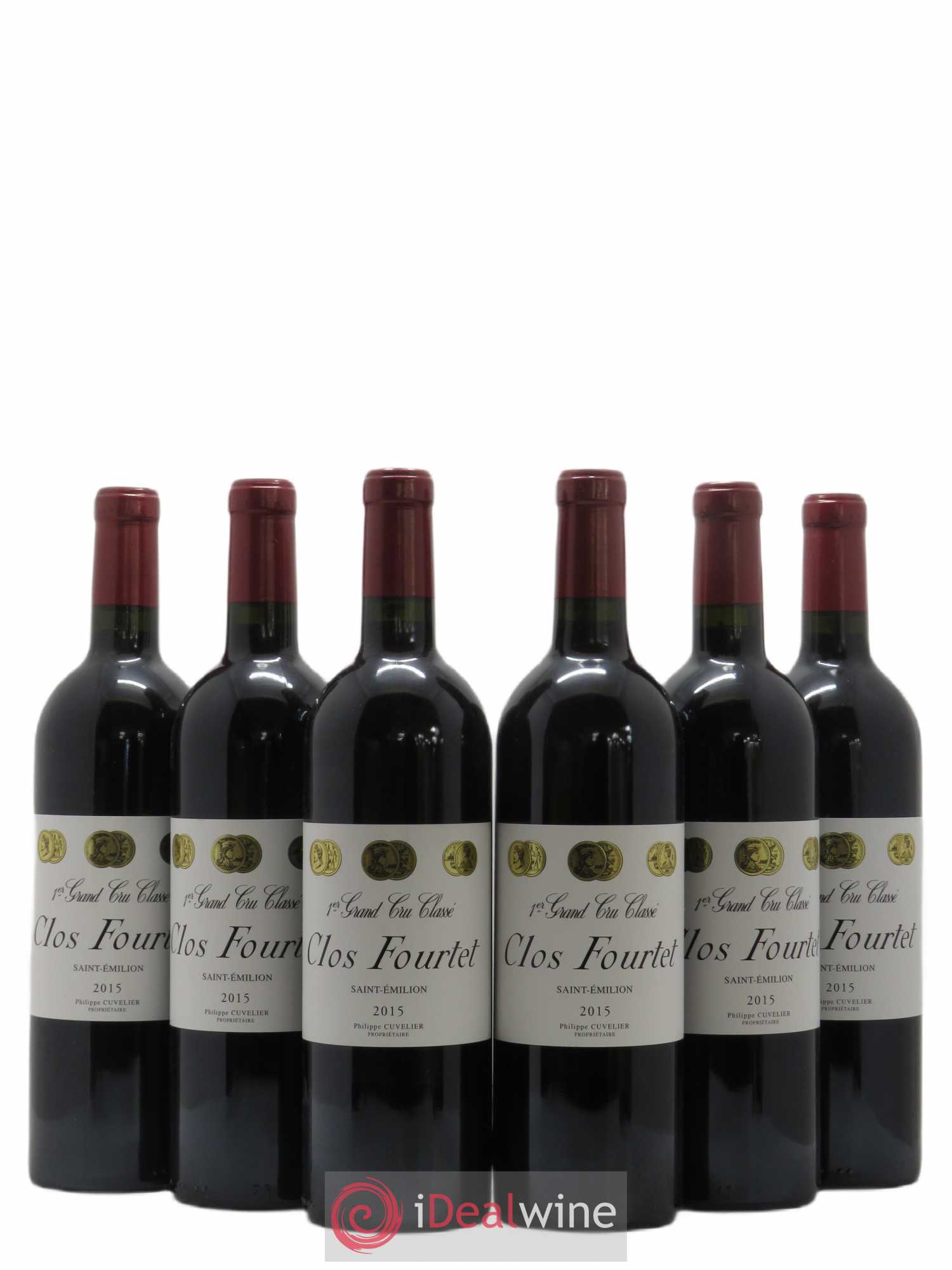 Clos Fourtet 1er Grand Cru Classé B 2015 - Lot de 6 bouteilles - 0
