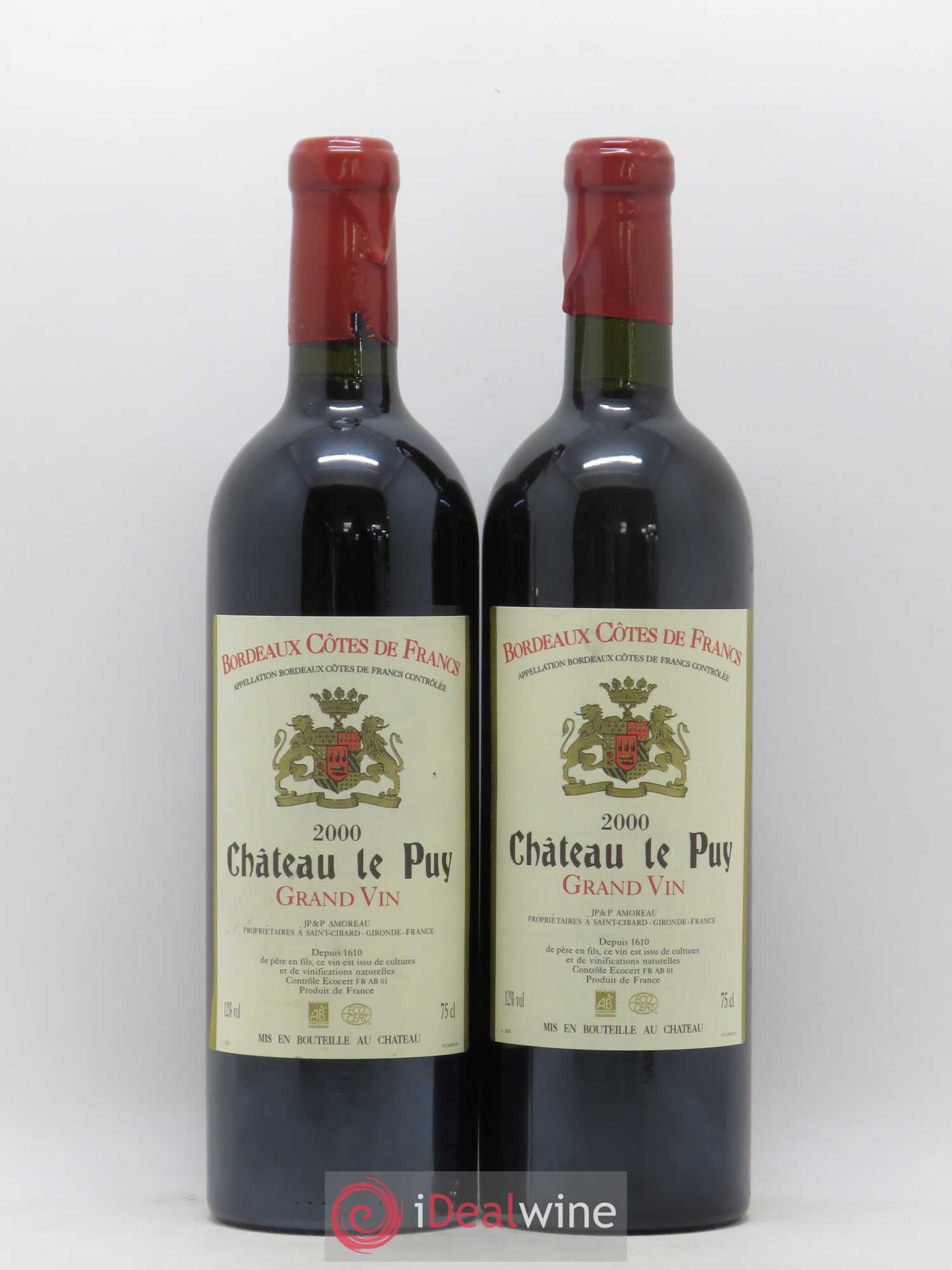 Château Le Puy 2000 - Posten von 2 Flaschen - 0