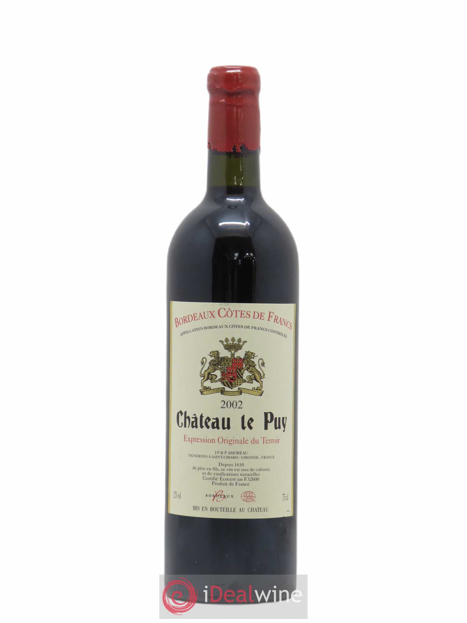 Château Le Puy 2002 - Lot de 1 bouteille - 0