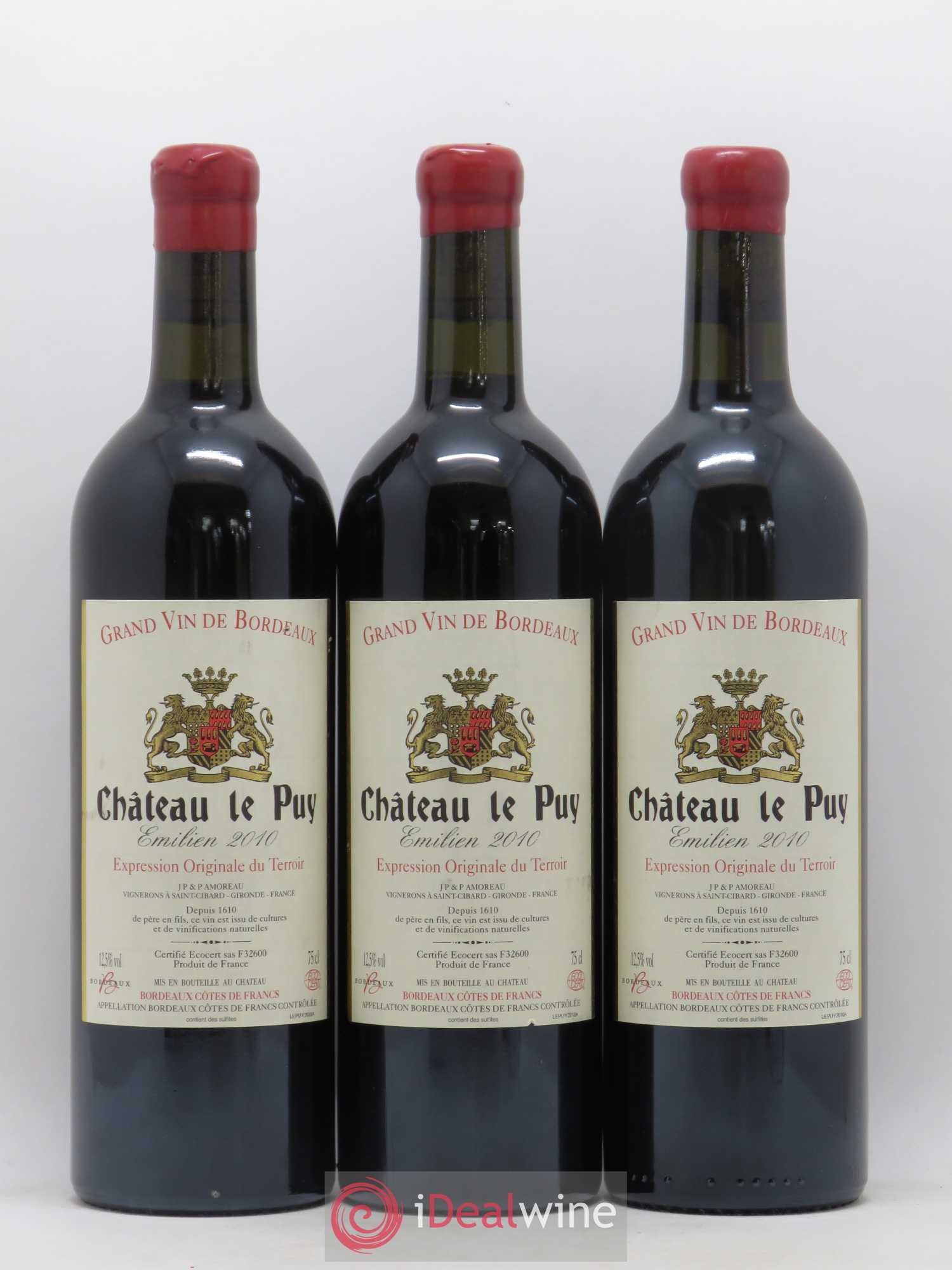 Le Puy - Cuvée Emilien 2010 - Lot de 3 bouteilles - 0
