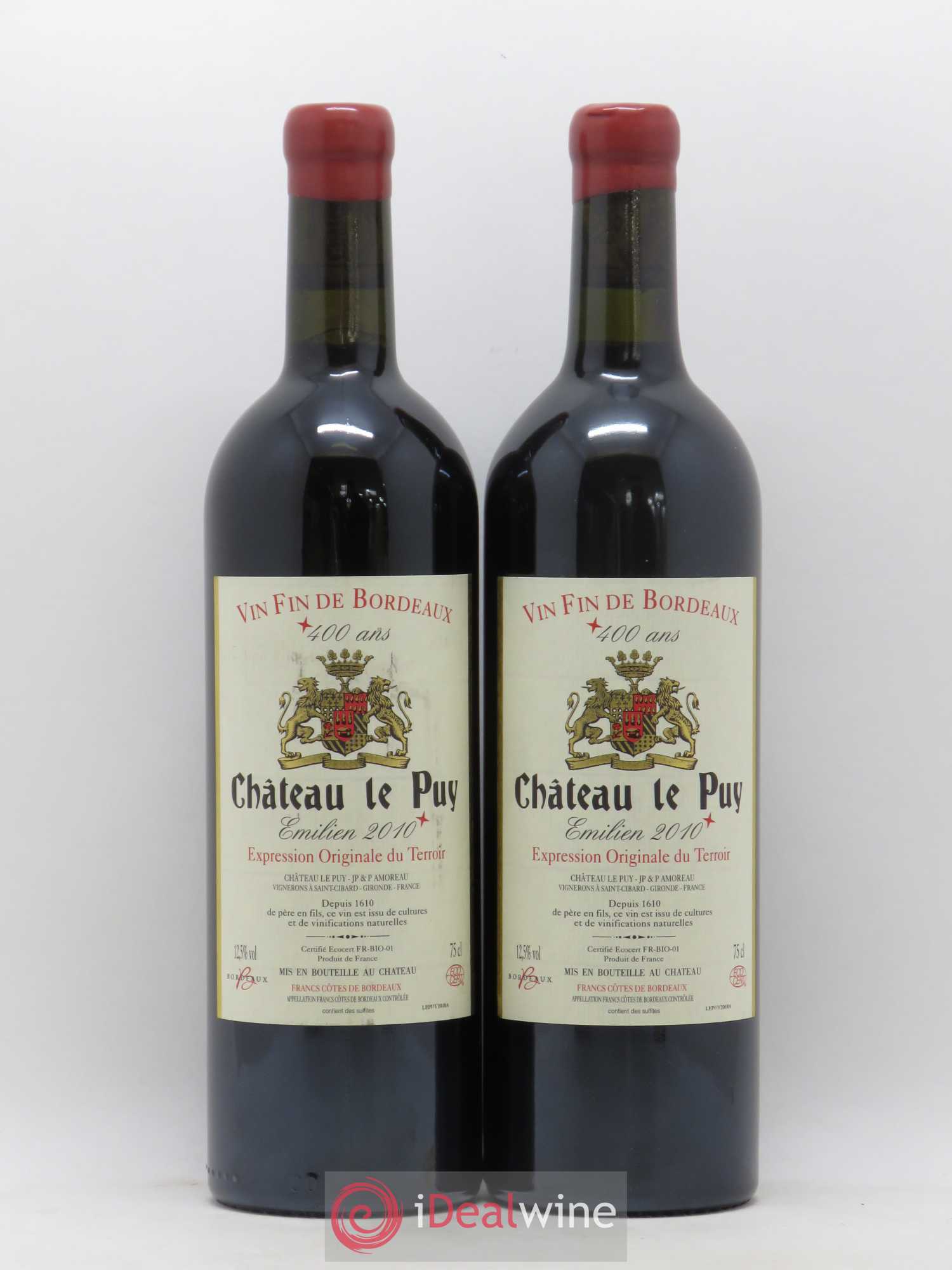 Le Puy - Cuvée Emilien 2010 - Lot de 2 bouteilles - 0