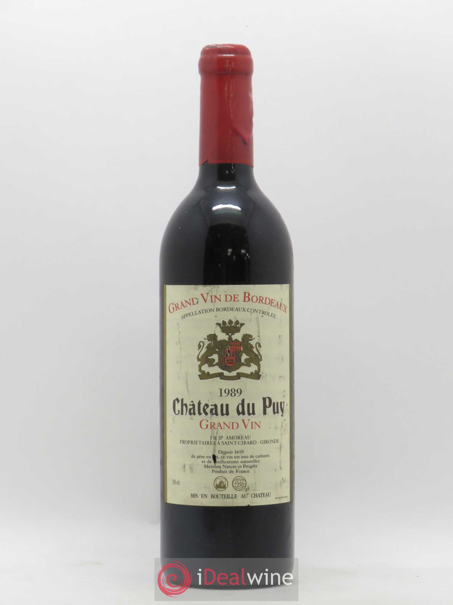 Château Le Puy 1989 - Lot de 1 bouteille - 0