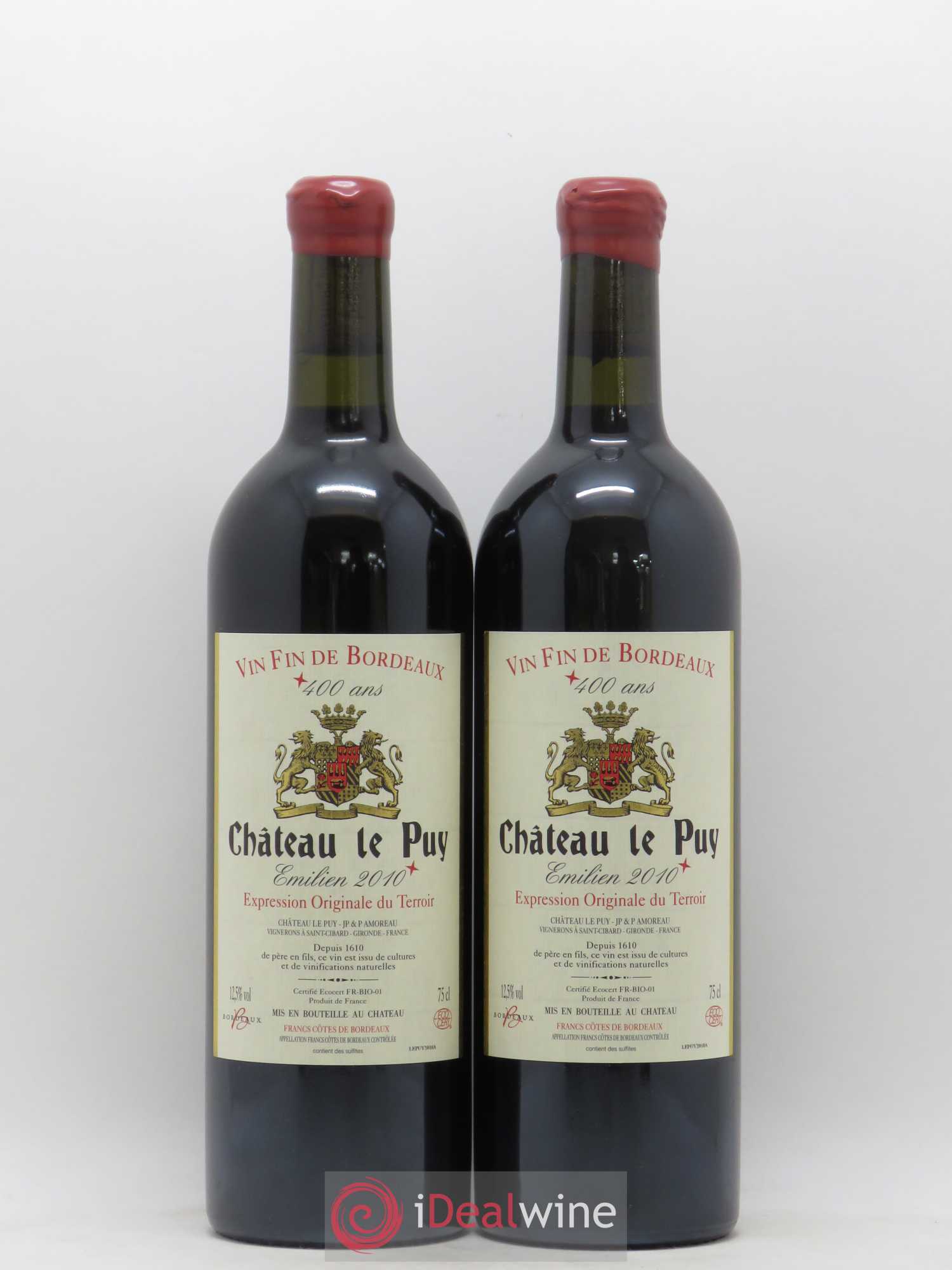 Le Puy - Cuvée Emilien 2010 - Lot de 2 bouteilles - 0
