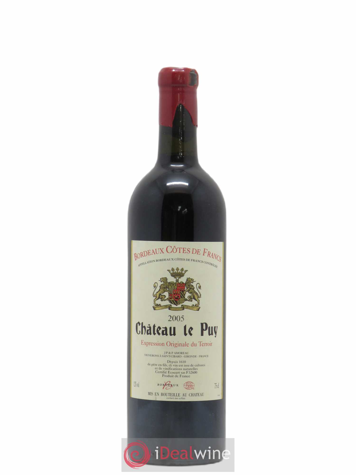 Château Le Puy 2005 - Lot de 1 bouteille - 0