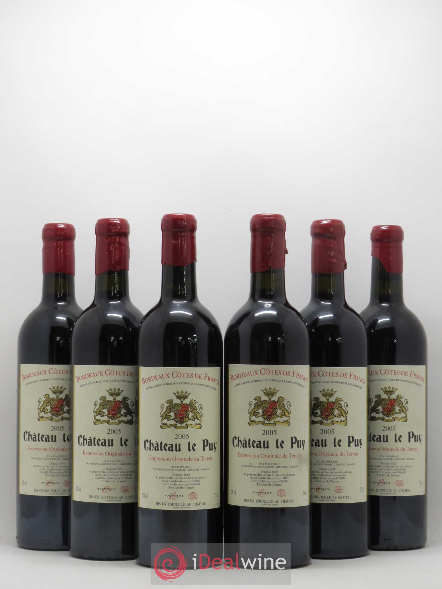 Château Le Puy 2005 - Lot de 6 bouteilles - 0
