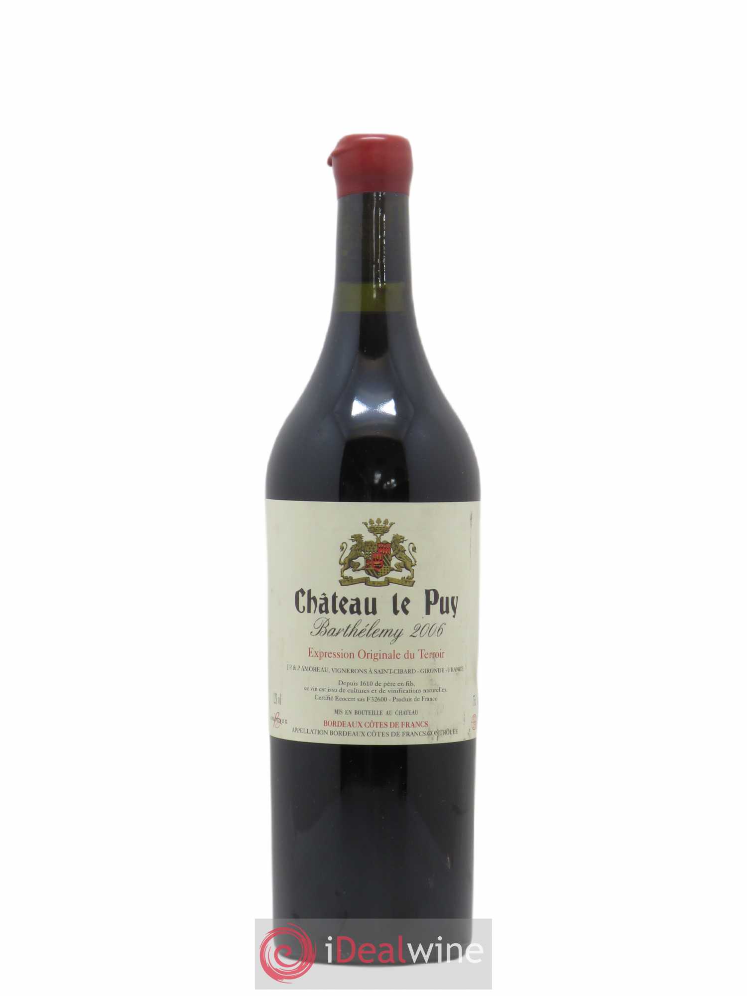 Le Puy - Cuvée Barthélemy 2006 - Lot de 1 bouteille - 0