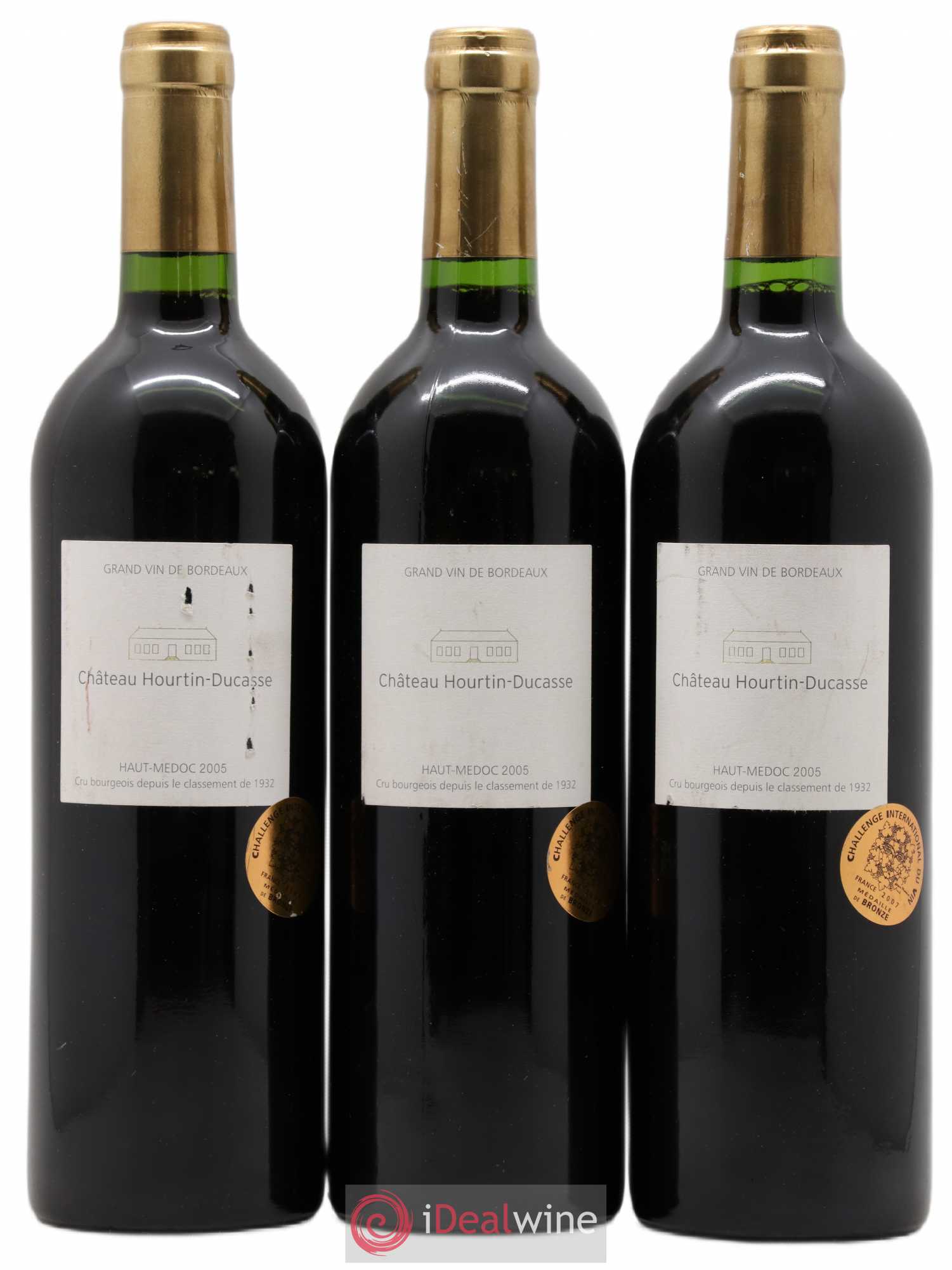 Château Hourtin Ducasse Cru Bourgeois 2005 - Lot de 3 bouteilles - 0